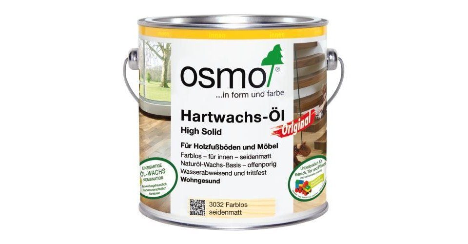 Osmo Hartholzöl Osmo farblos Hartwachs-Öl L glänzend Original 2,5