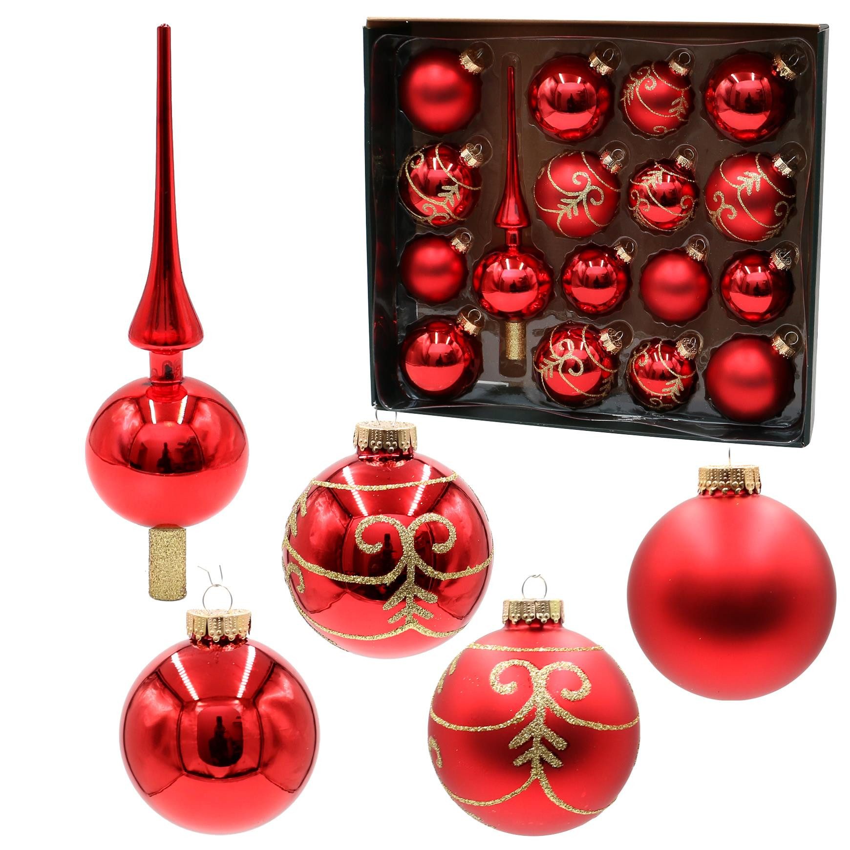 Dekohelden24 Christbaumschmuck Dekohelden24 Lauschaer Christbaumschmuck - 16er Set Kugeln inkl. 1. € 69,95