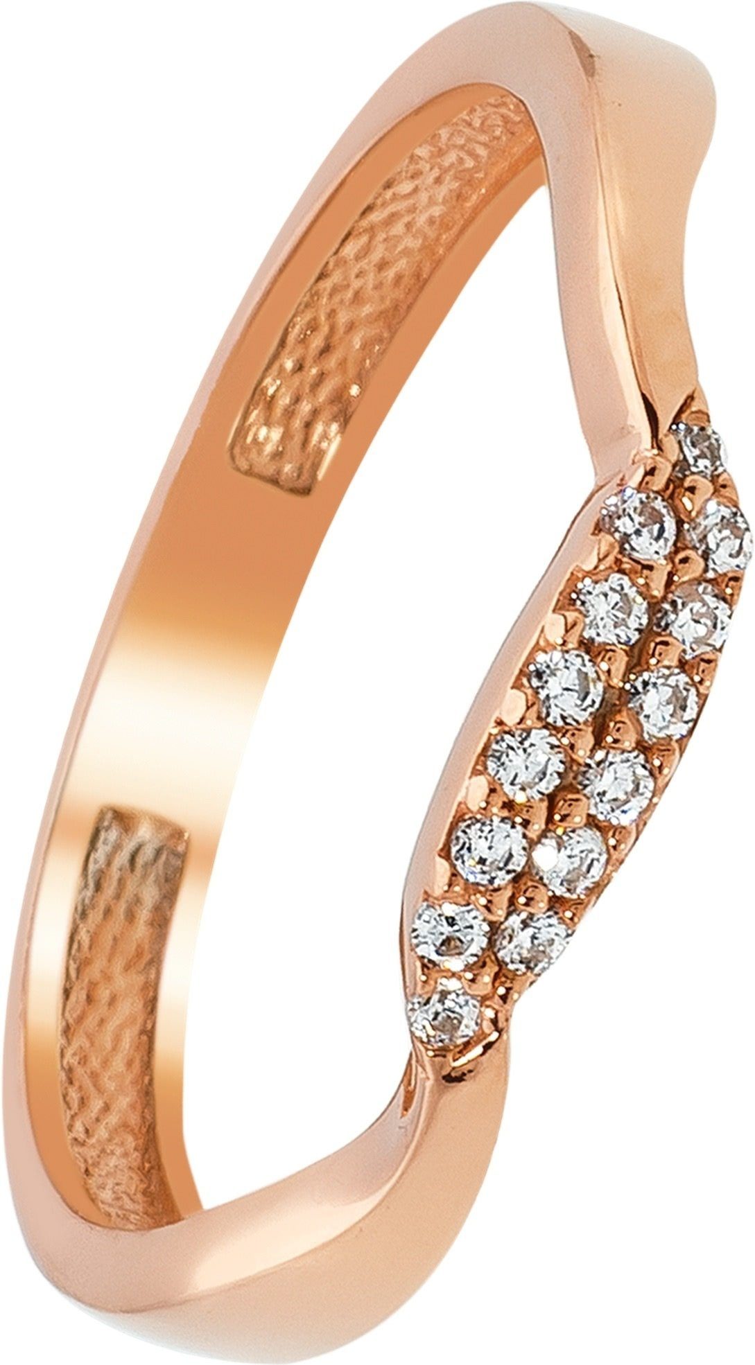 Balia Goldring Balia Ring - Rosegold (Fingerring), Damen Ringe, (17,2) Karat Gr.54 Gold 8Kt 8 Welle 54 Welle, 333 Damen