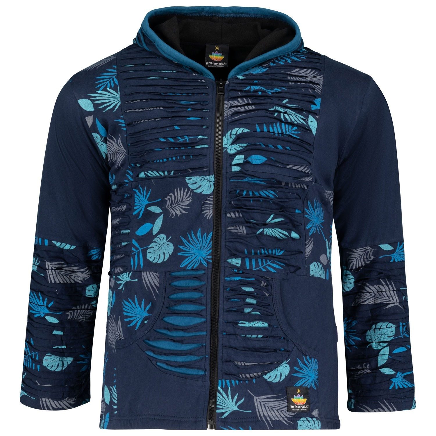 RennerXXL Fleecejacke Ankerglut Nepalliebe Damen Patchwork günstig online kaufen