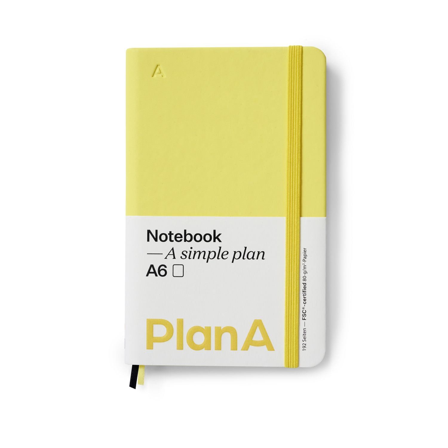 Notizbuch Notizbuch A6 Hardcover Blanko Lemon Yellow