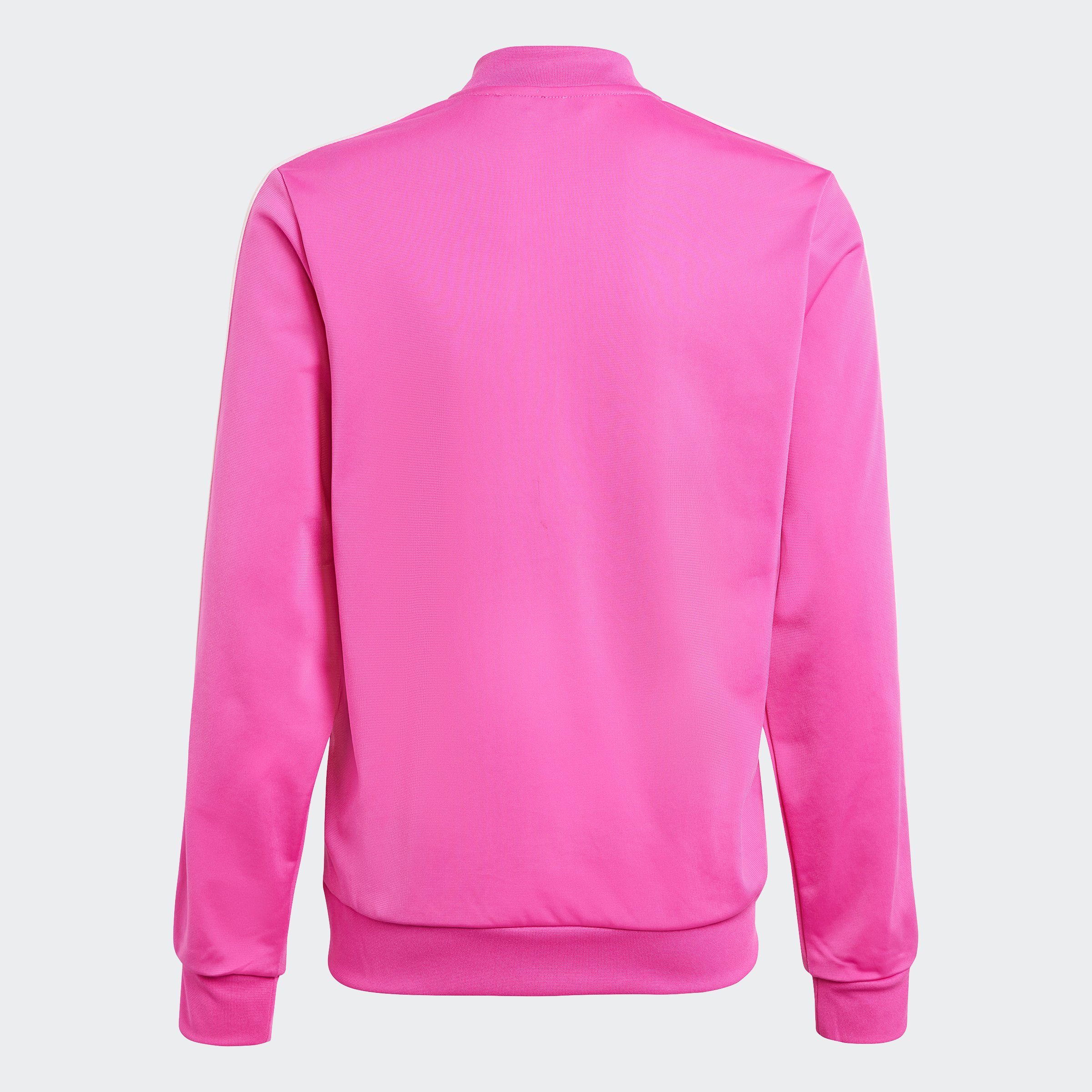 / Pink Lucid Trainingsanzug Fuchsia ESSENTIALS 3-STREIFEN Clear adidas (2-tlg) Semi Sportswear