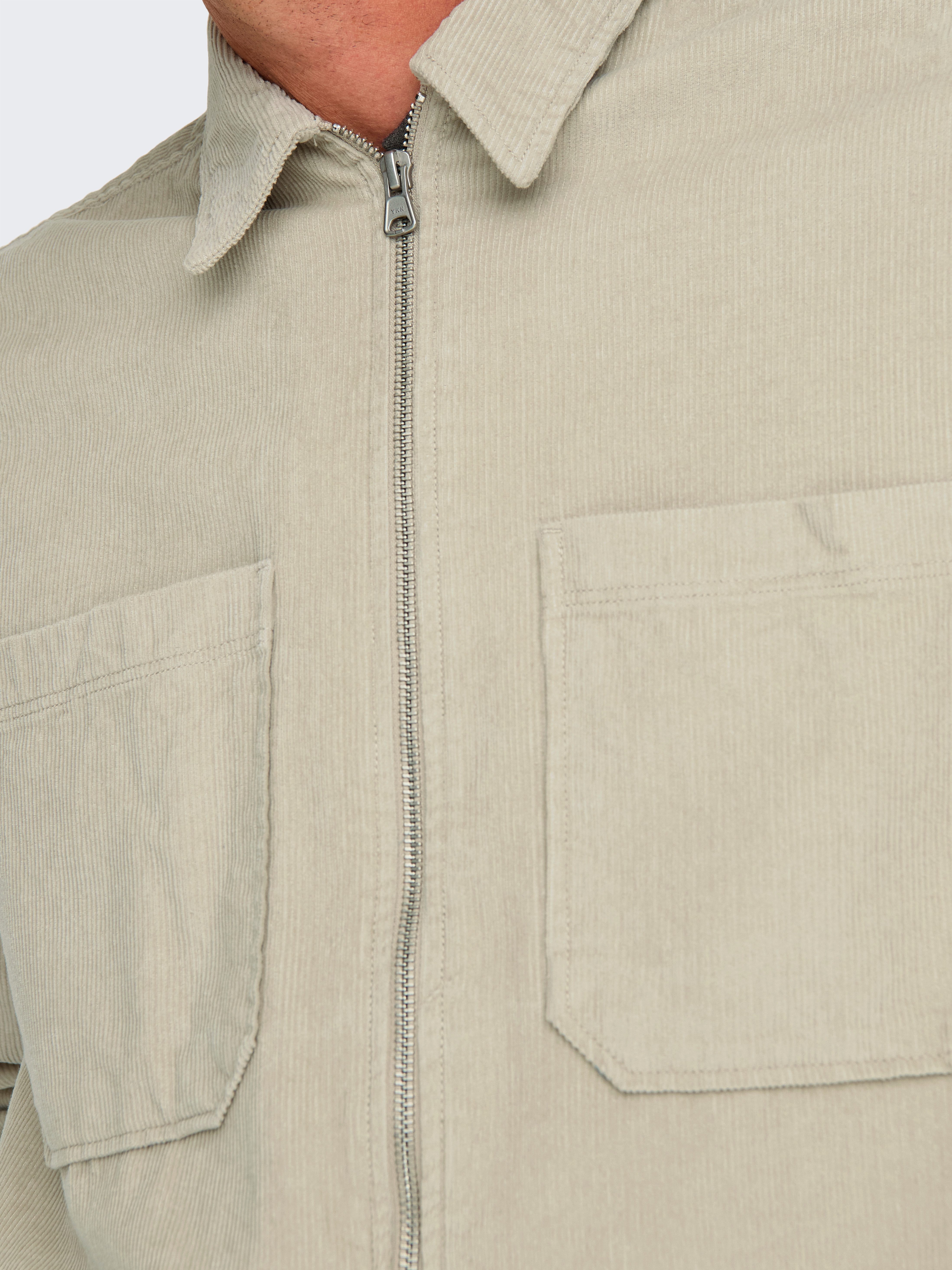 ONLY & SONS Langarmhemd ONSALP 14W RLX 2PKT WASHD CORD LS ZIP