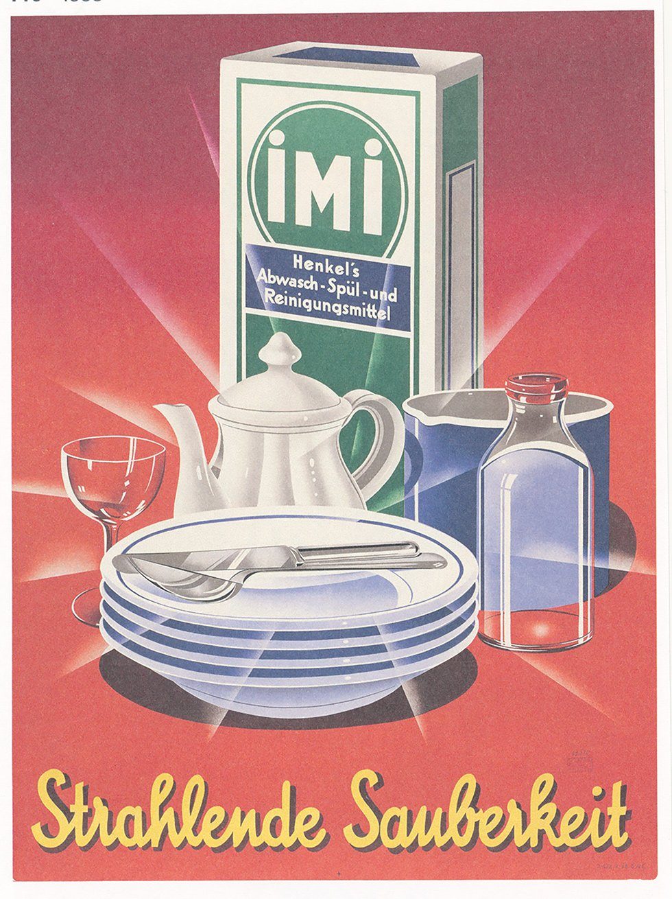 Kunstdruck IMI Strahlende Sauberkeit Reinigungsmittel Haushalt Kunstdruck Werbung, (1 St)