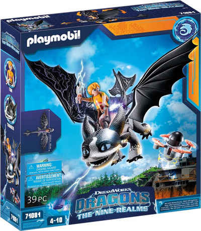 Playmobil® Konstruktions-Spielset »Dragons: The Nine Realms - Thunder & Tom (71081)«, (39 St), Made in Germany