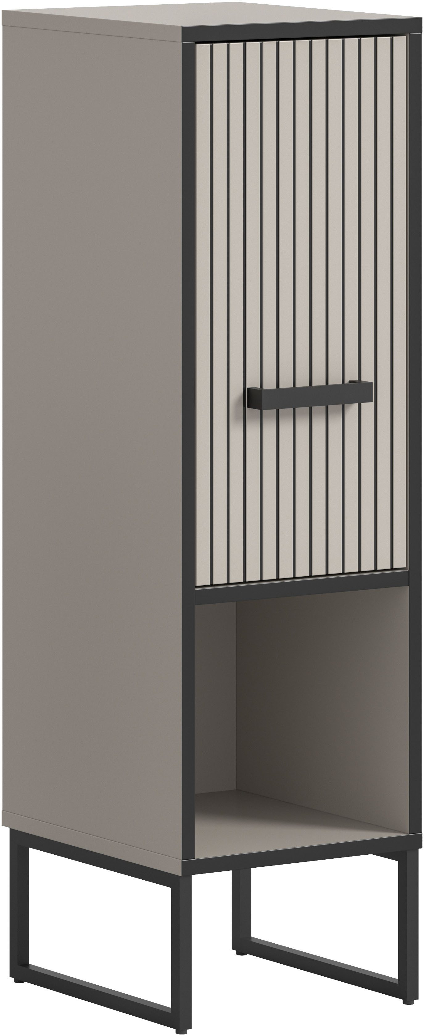 welltime Unterschrank Locri, Höhe 101 cm, 1 Tür (1-St) Türanschlag wechselbar, modernes Design, Badschrank, Bad