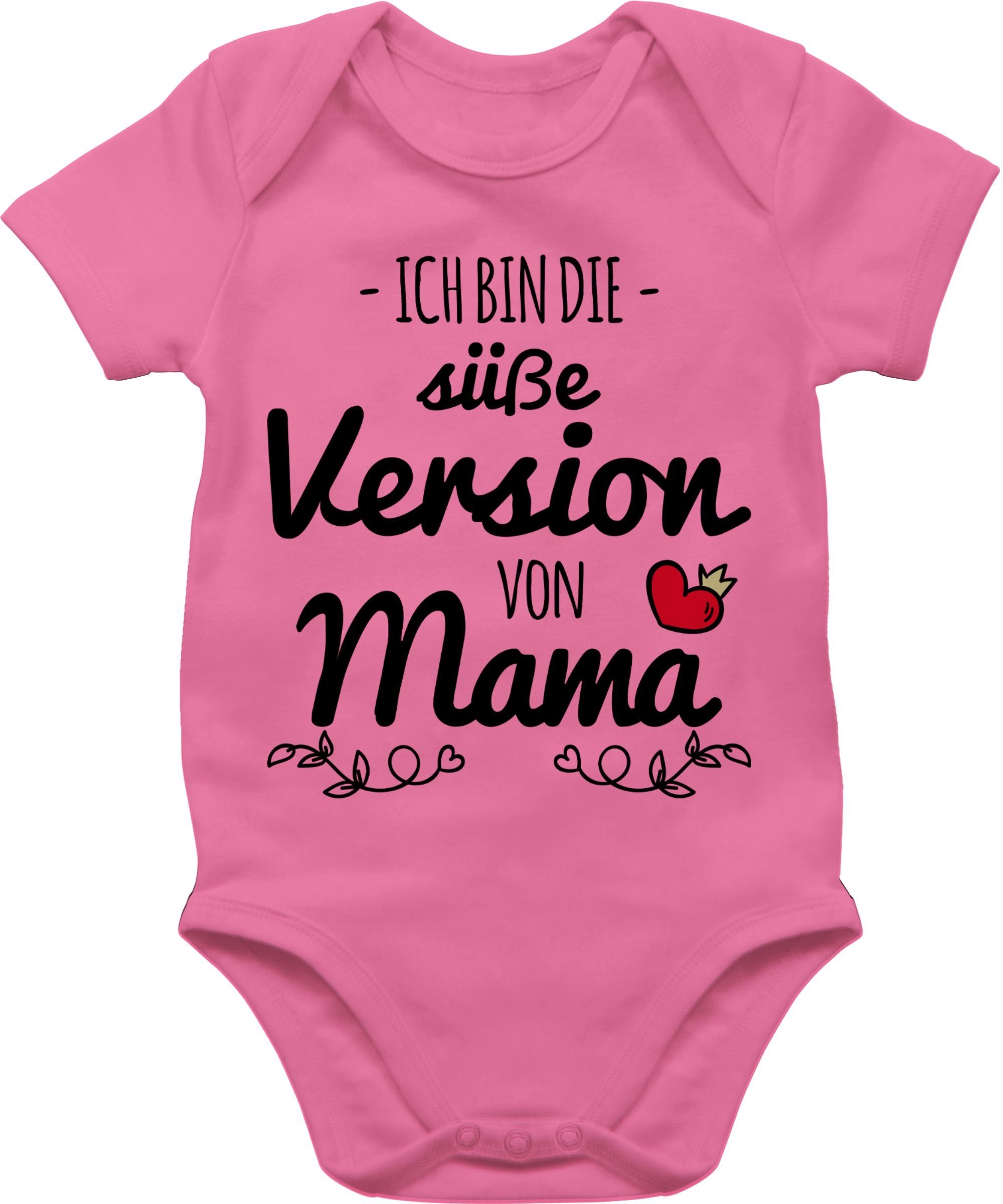 Shirtracer Shirtbody Ich bin die süße Version von Mama (1-tlg) Muttertagsgeschenk 2 Pink