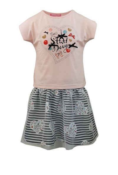 Girls Fashion Shirt & Rock Mädchen Sommerset, T-Shirt + Rock, MSn012