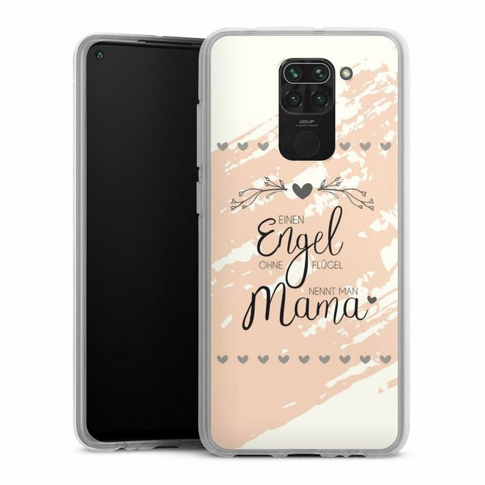 DeinDesign Handyhülle Muttertag Mama Spruch Engel Mama Xiaomi Redmi Note 9 Silikon Hülle Bumper Case Handy Schutzhülle