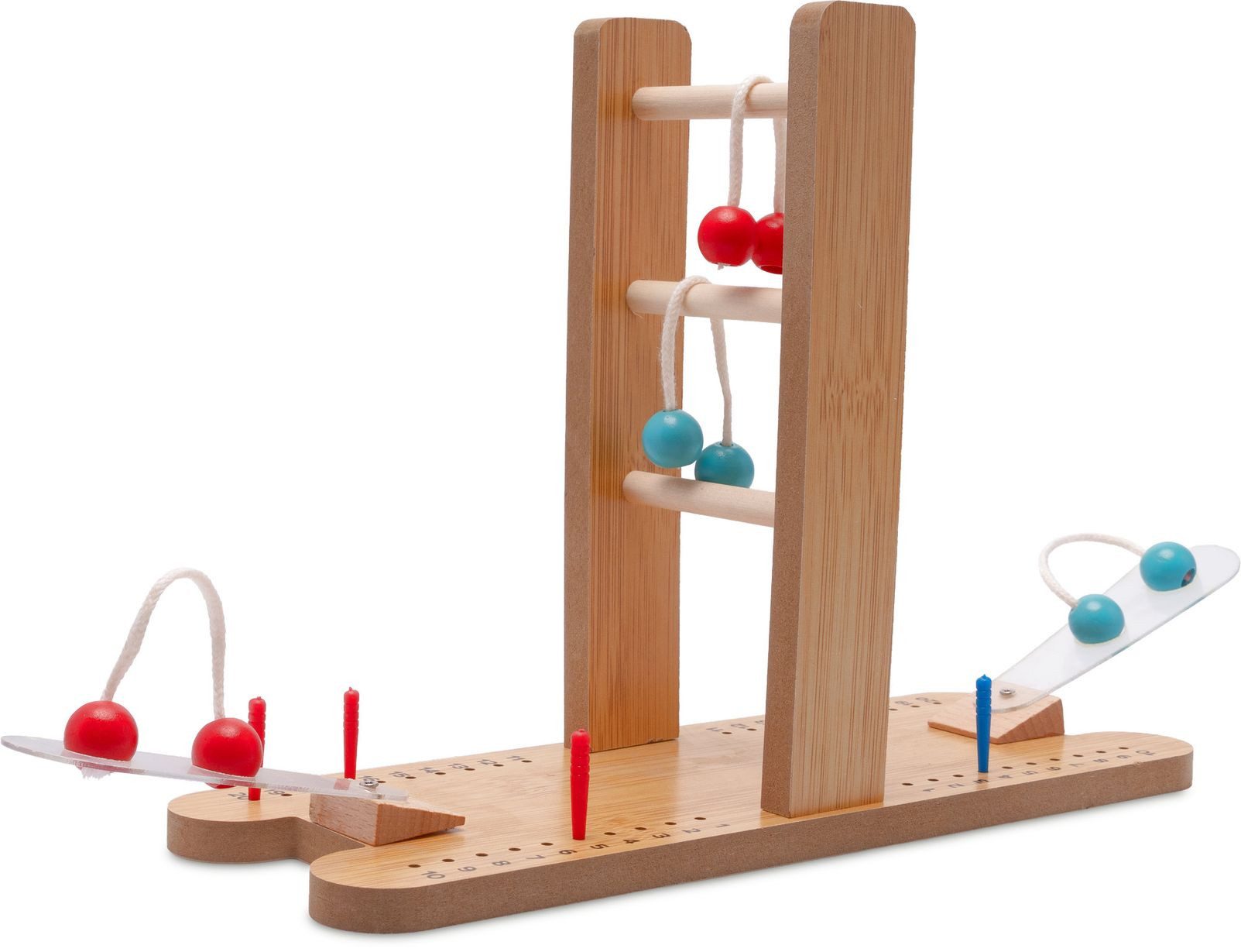 LOGOPLAY Spiel Golf Leiter, Gesellschaftsspiel, Leitergolf Mini – Das beliebte Wurfspiel im praktischen Reiseformat
