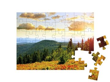 puzzleYOU Puzzle Herbst am Großen Arber, Deutschland, 48 Puzzleteile, puzzleYOU-Kollektionen Bayerischer Wald