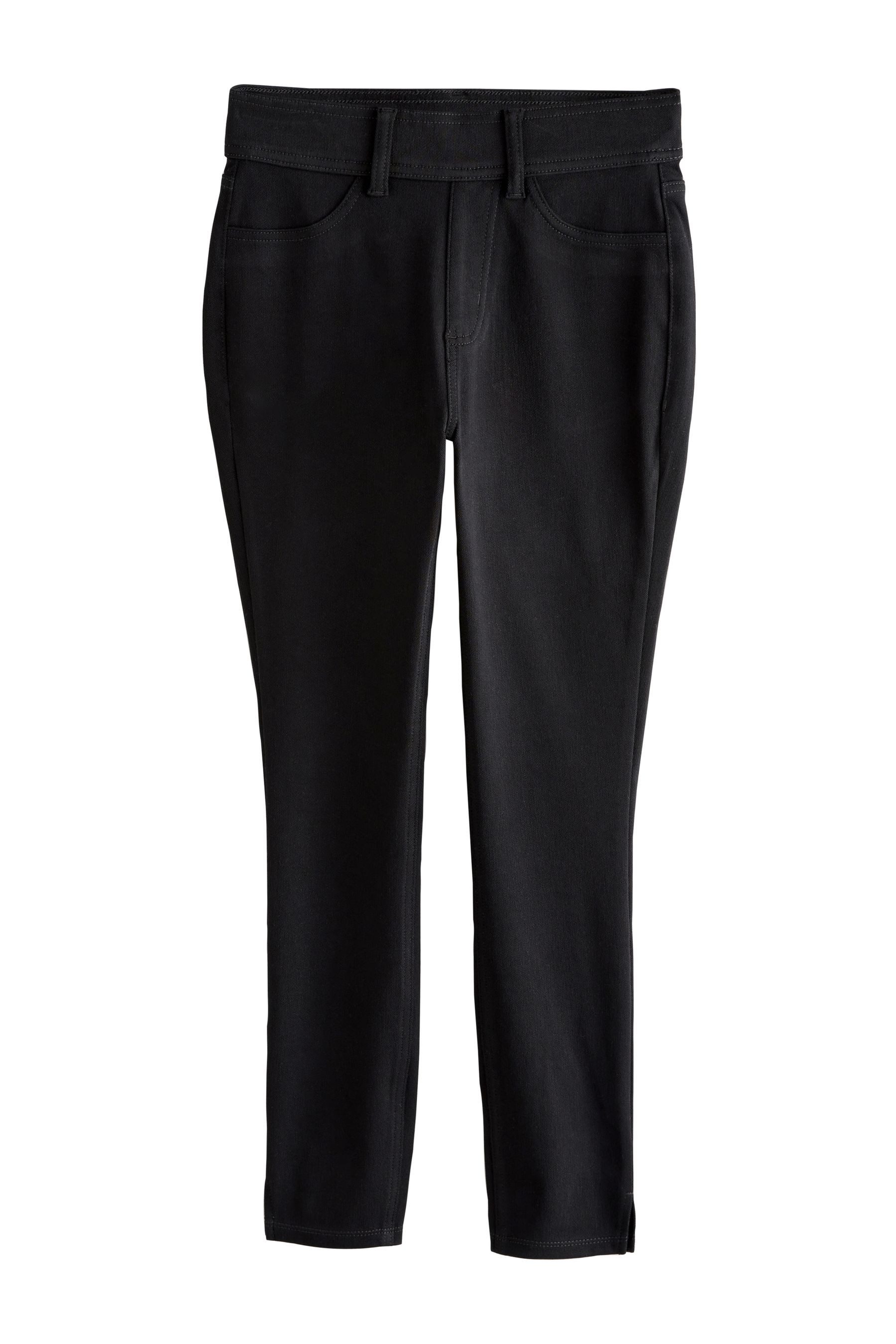 Caprileggings Verkürzte Leggings aus Jersey-Denim