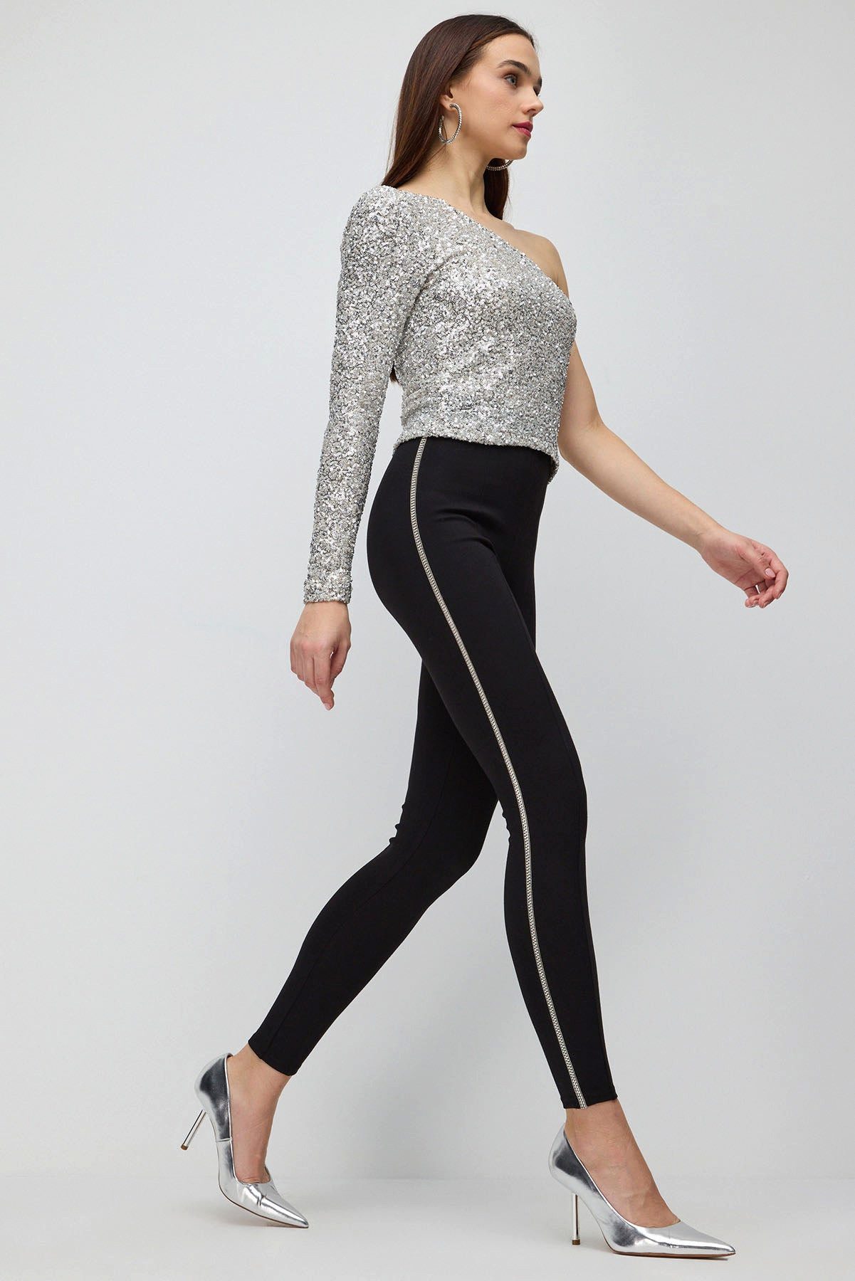 No Matter What Leggings Leggings mit funkelnden Strasssteinen