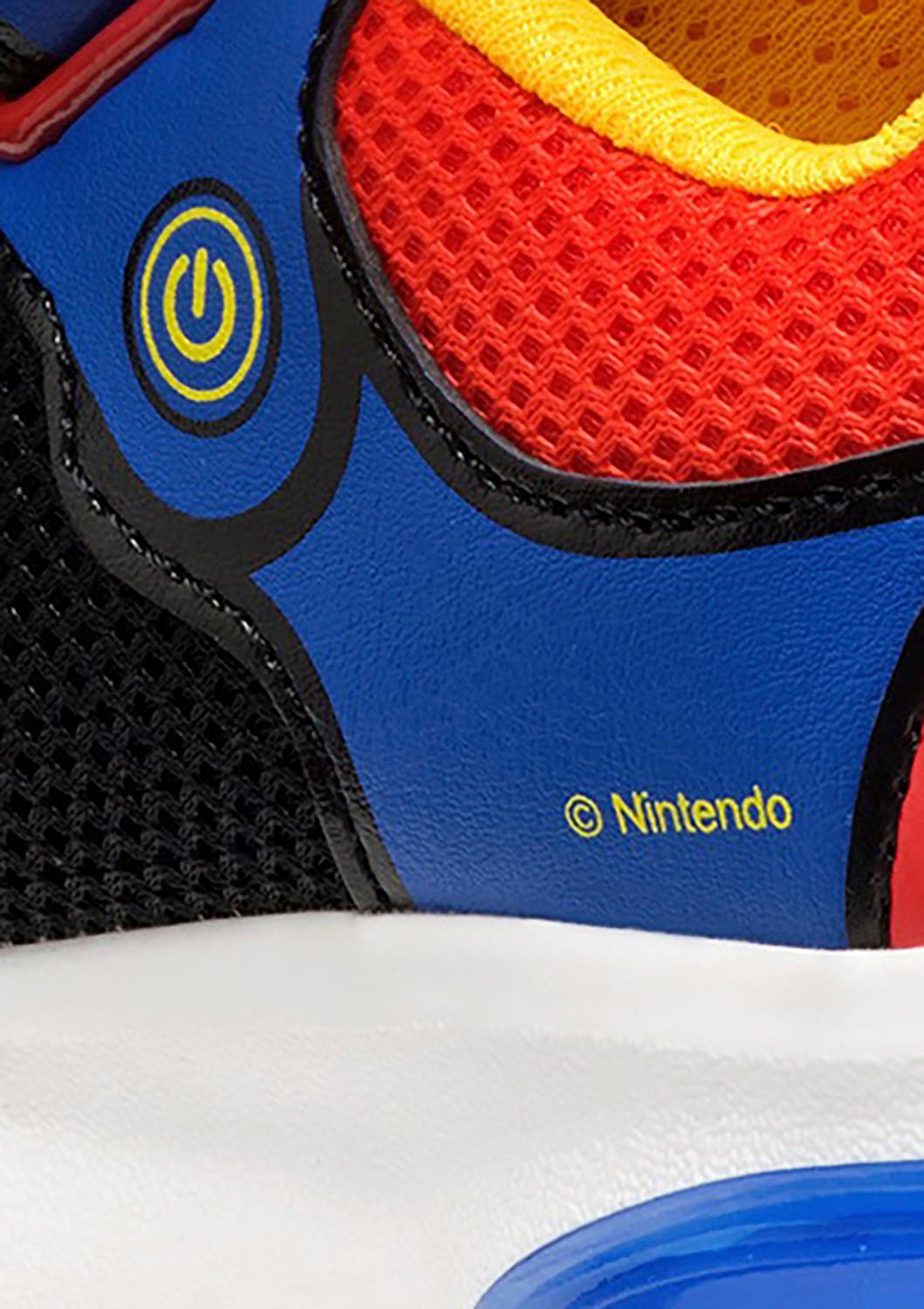 Geox J CIBERDRON BOY Blinkschuh Sneaker Retro Sneaker, Blinkschuh mit Super Mario Motiv