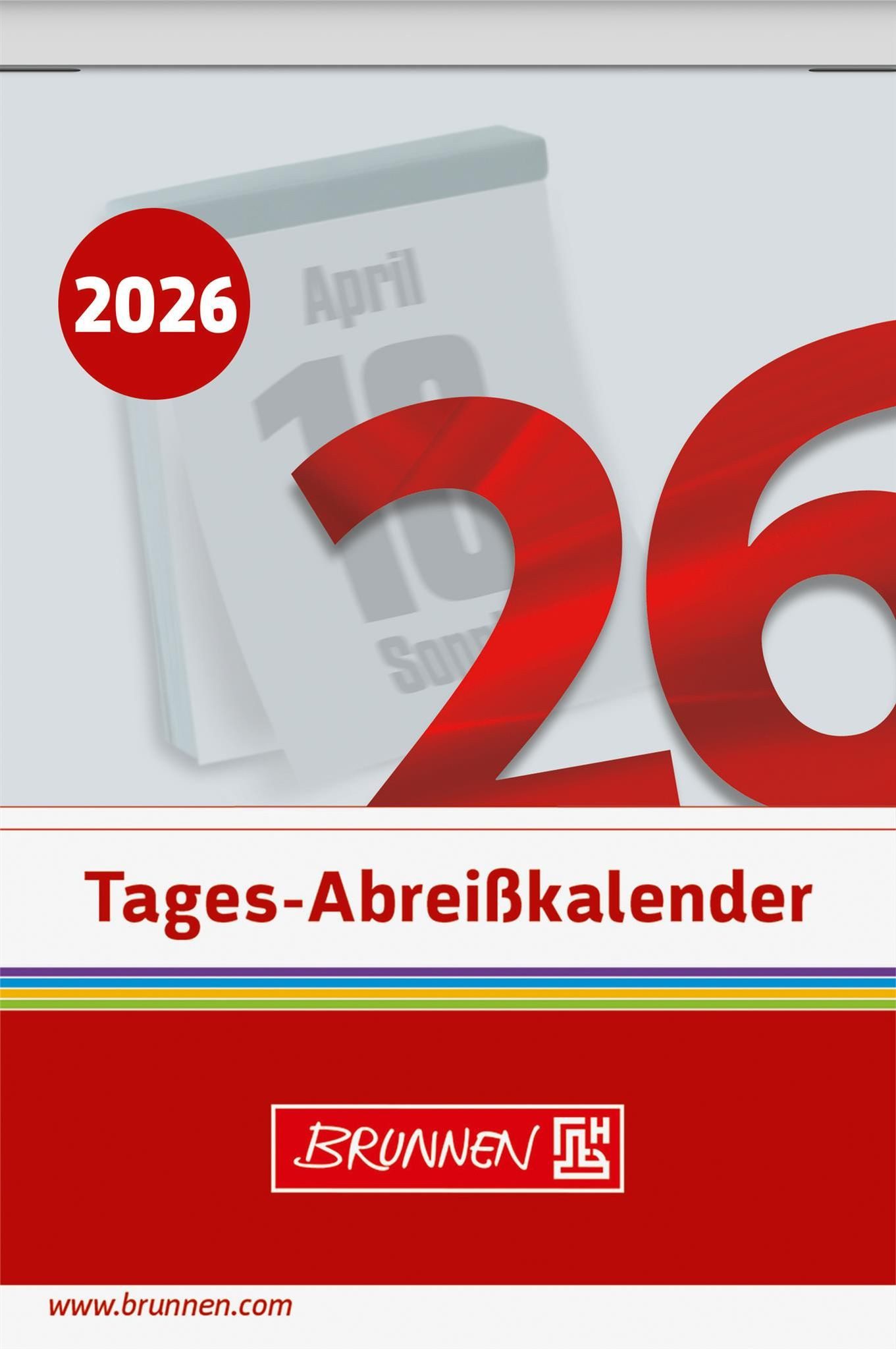BRUNNEN Wandkalender 2026 Brunnen Abreißkalender Nr. 4 65×98 mm