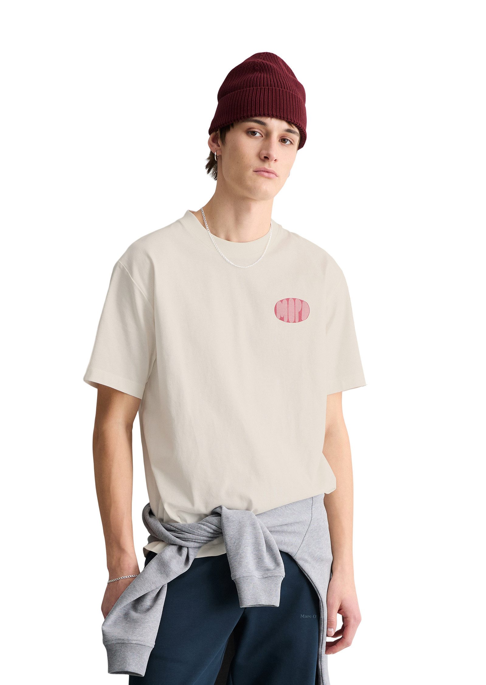 Marc O'Polo DENIM T-Shirt mit Rückenprint