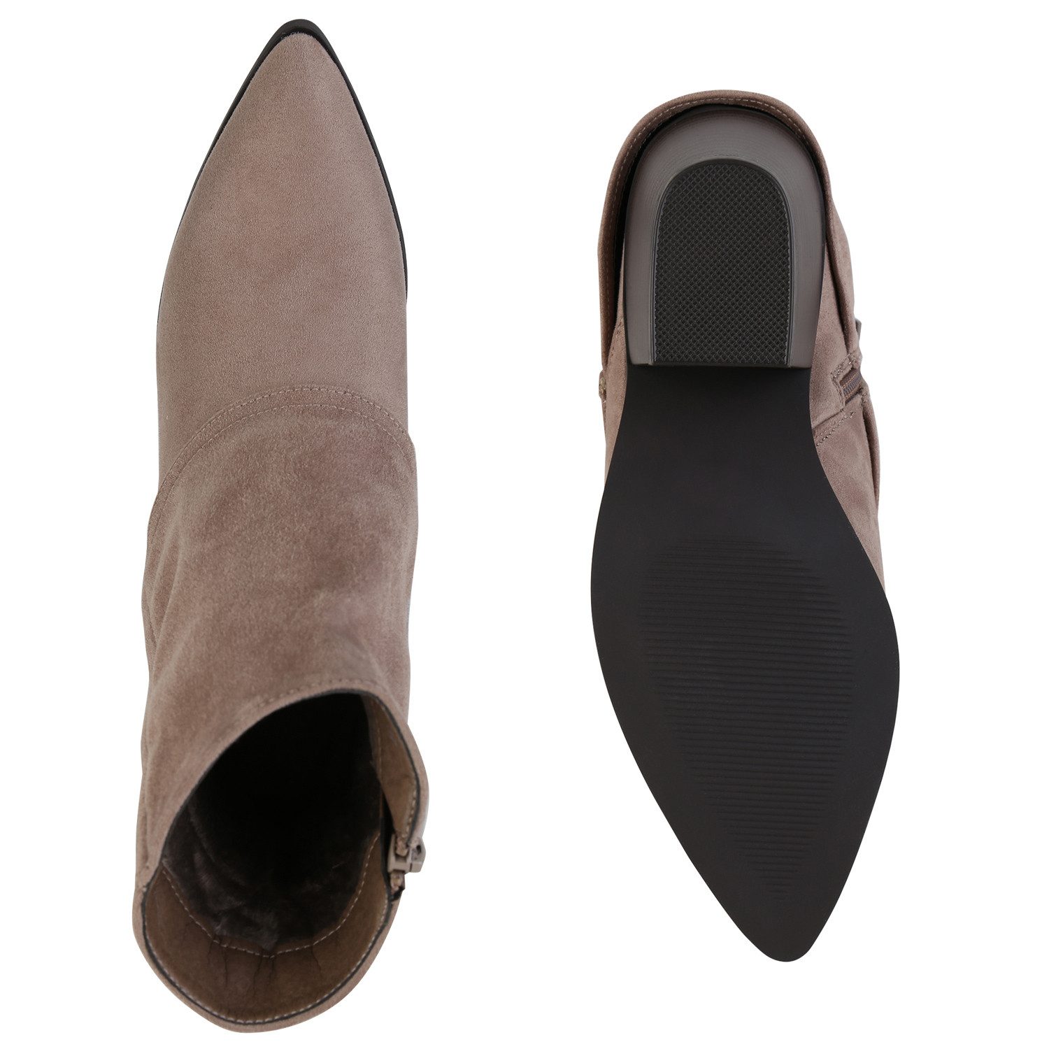 VAN HILL 841322 Cowboy Boots Damen Leicht Gefütterte Cowboy Boots Stiefelet günstig online kaufen