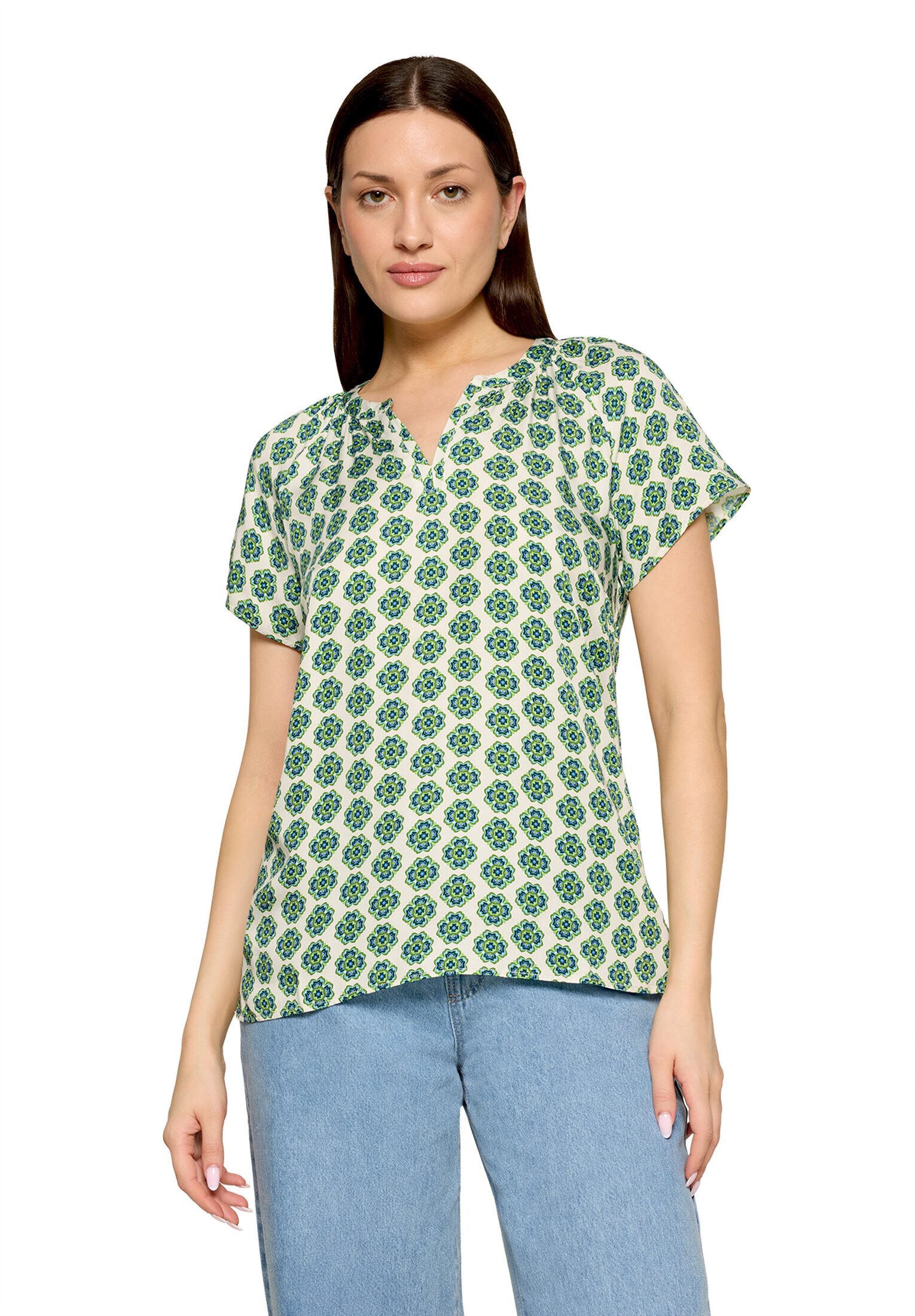 Cartoon Shirtbluse Damen mit Rüschen