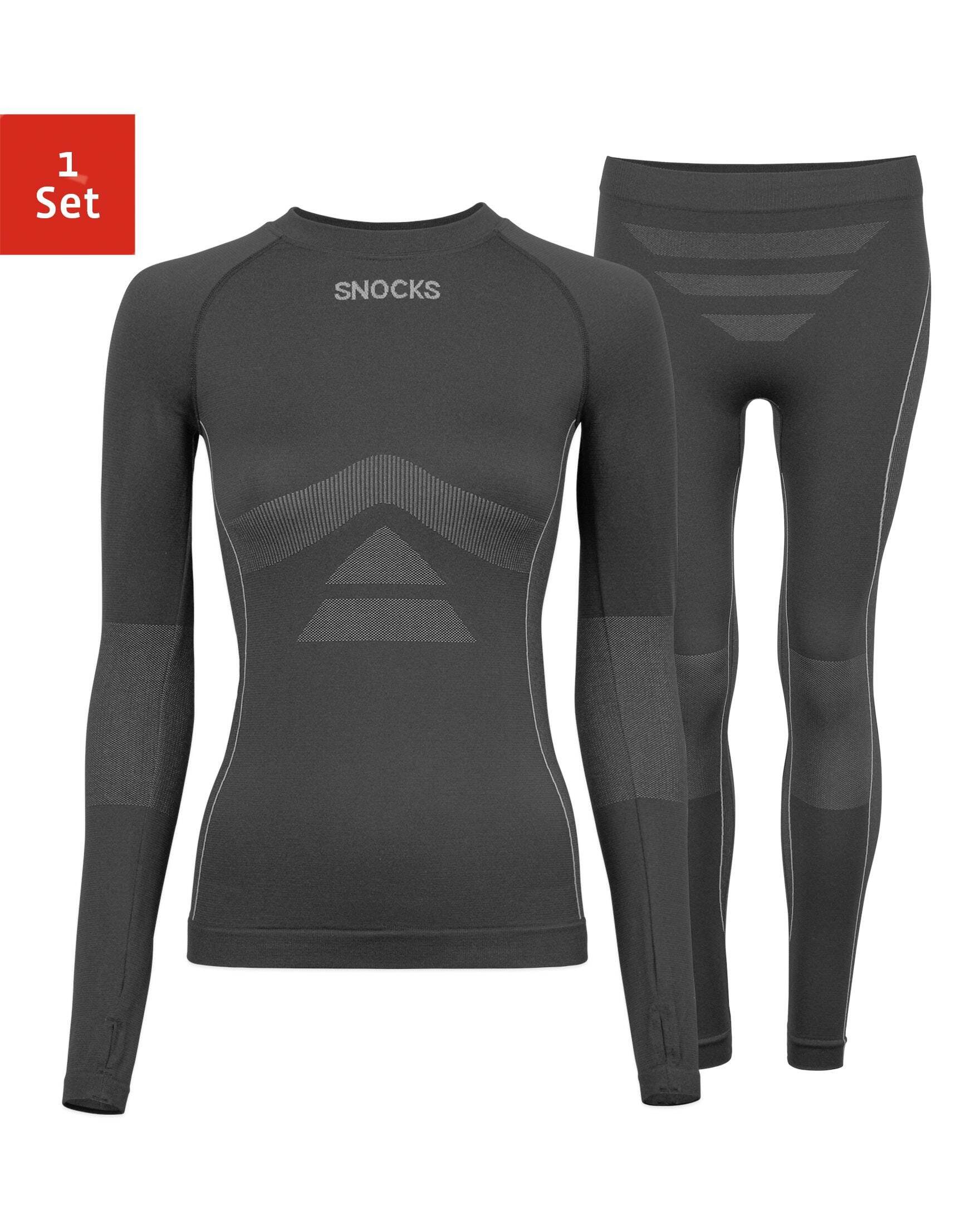 SNOCKS Funktionsunterhemd Thermo Set für Damen Thermounterwäsche (1 Set, 1- günstig online kaufen