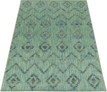 Teppich BAHAMA 5152,AYYILDIZ TEPPICHE,BAHA, Ayyildiz Teppiche, rechteckig, Höhe: 8 mm, Flachflor mit Hoch-Tief-Struktur, In-und Outdoor geeignet