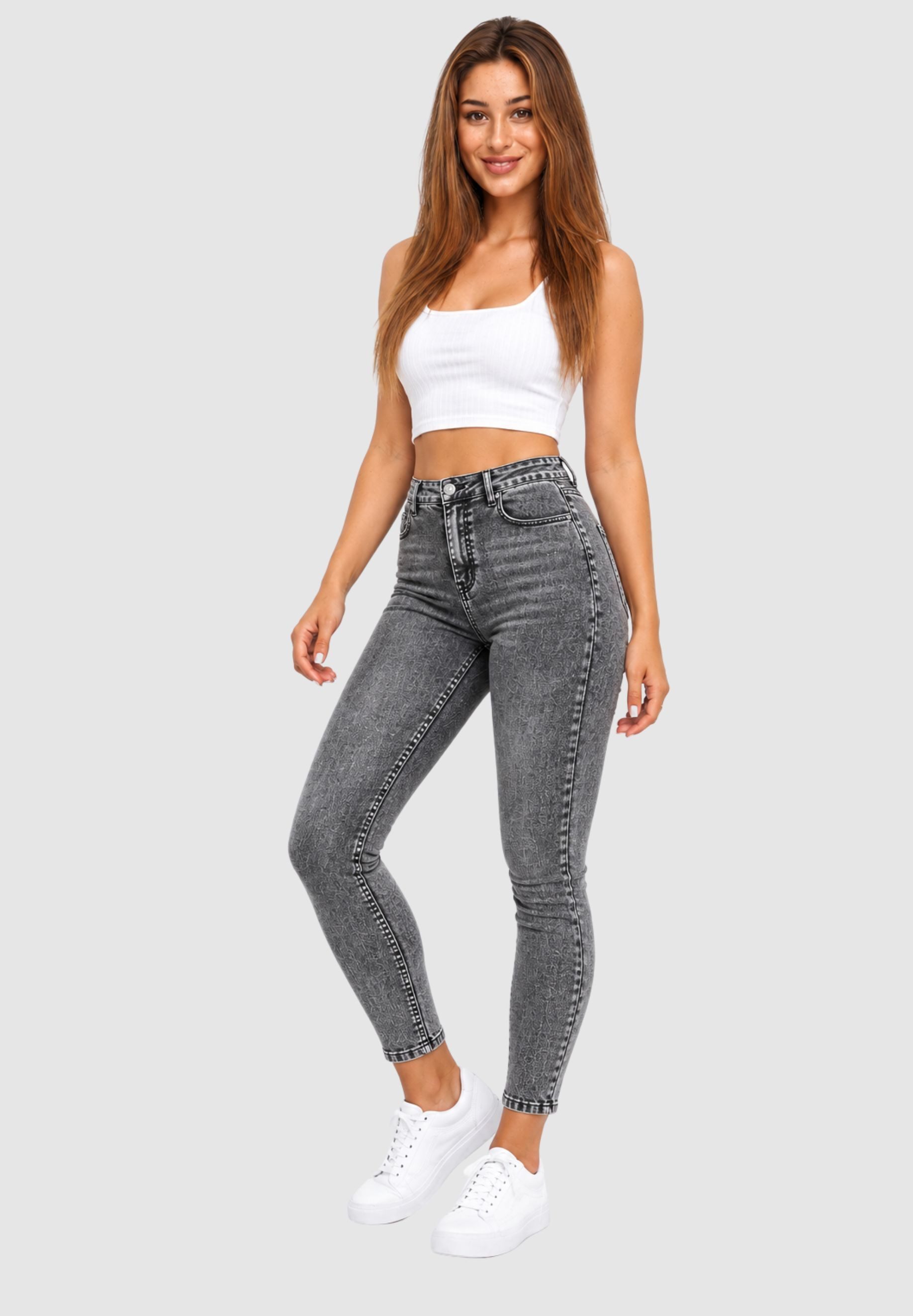 Elara Slim-fit-Jeans Highwaist Jeans – Bild 3 von 5