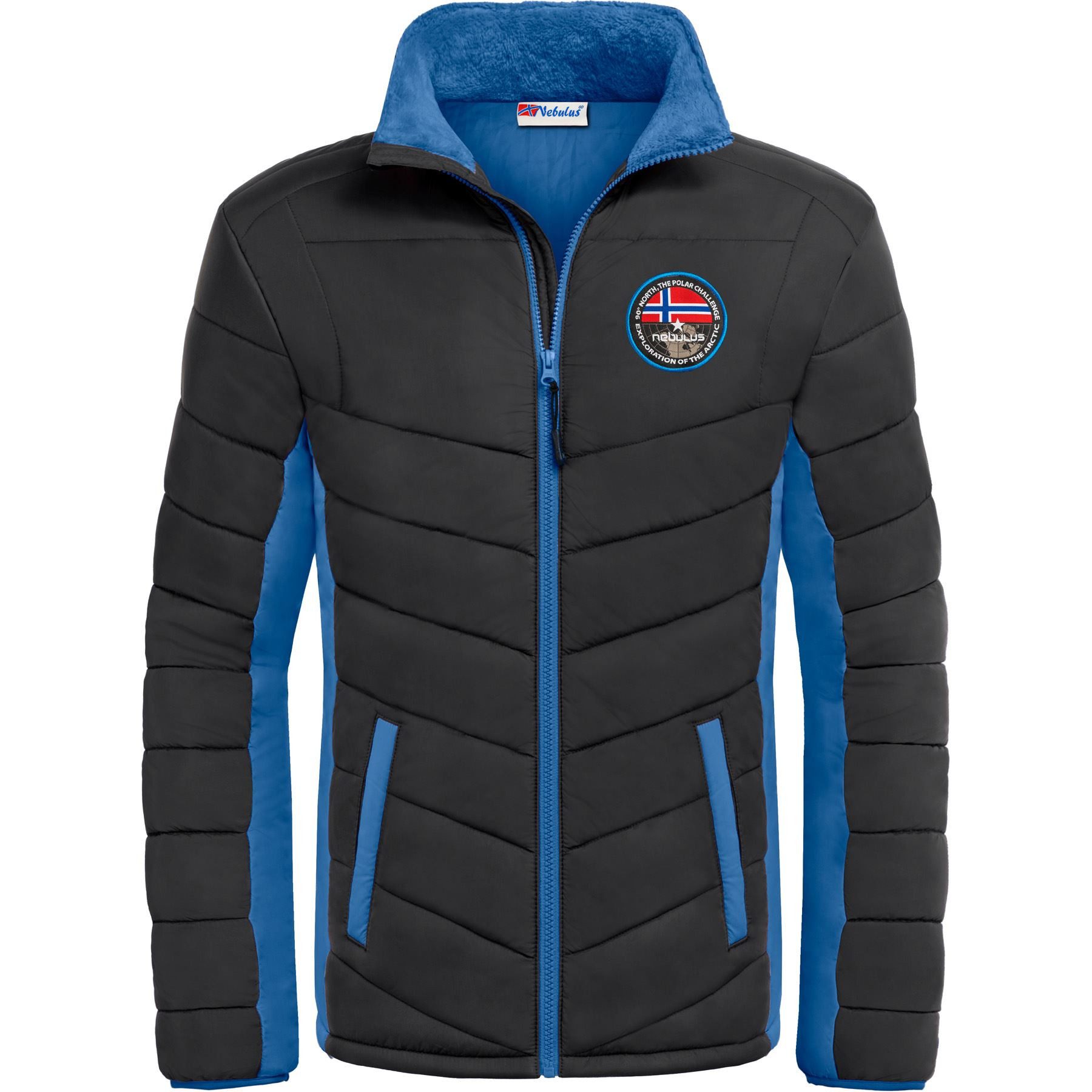 Nebulus Winterjacke GENIUS, P5850 - Herren, schwarz-kobalt, XXL günstig online kaufen