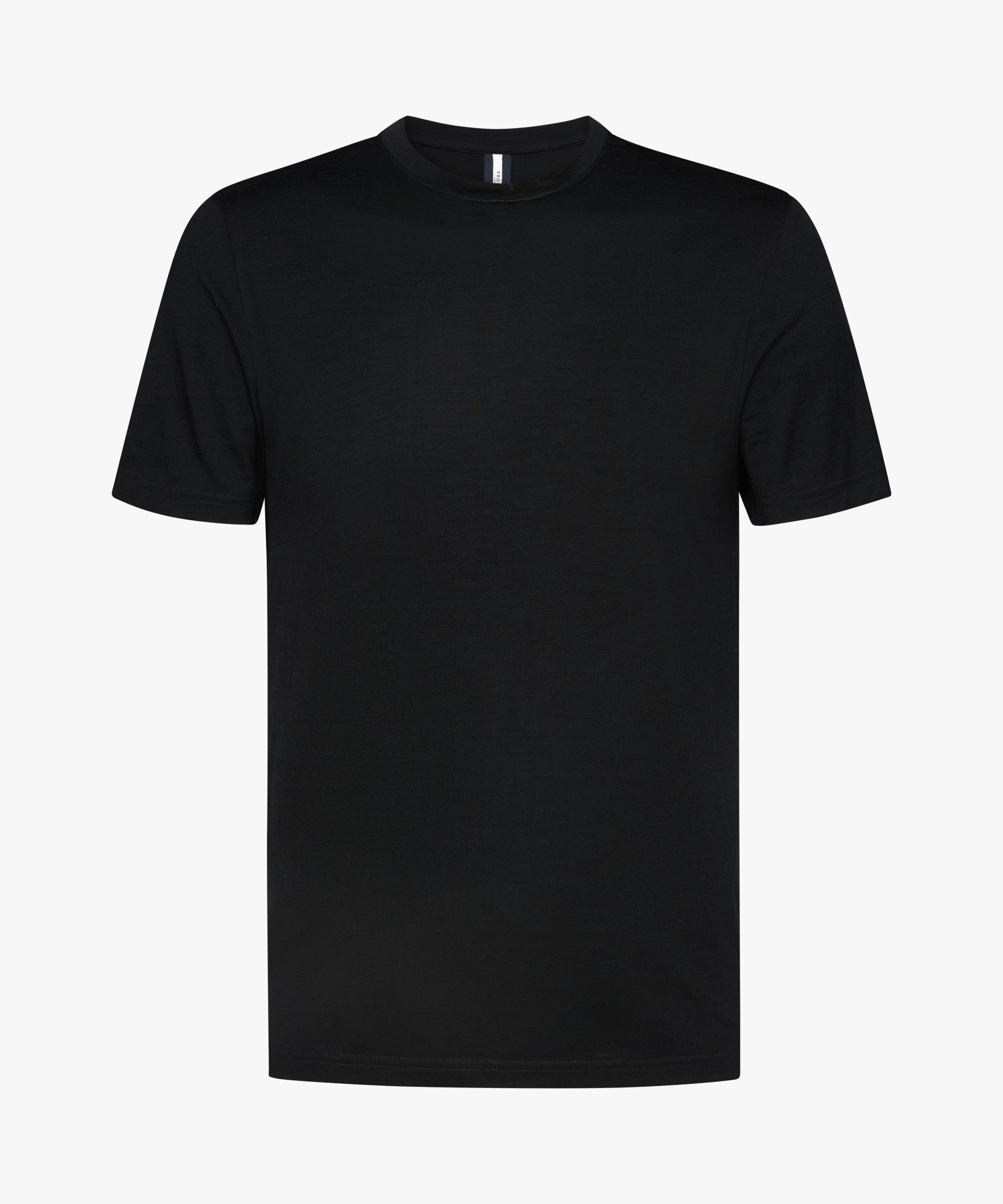Profuomo Kurzarmshirt T-SHIRT CREW NECK SS BLACK