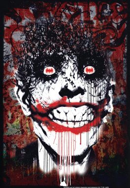 LOGOSHIRT T-Shirt Batman - Joker Bats Graffiti mit coolem Superschurken-Print