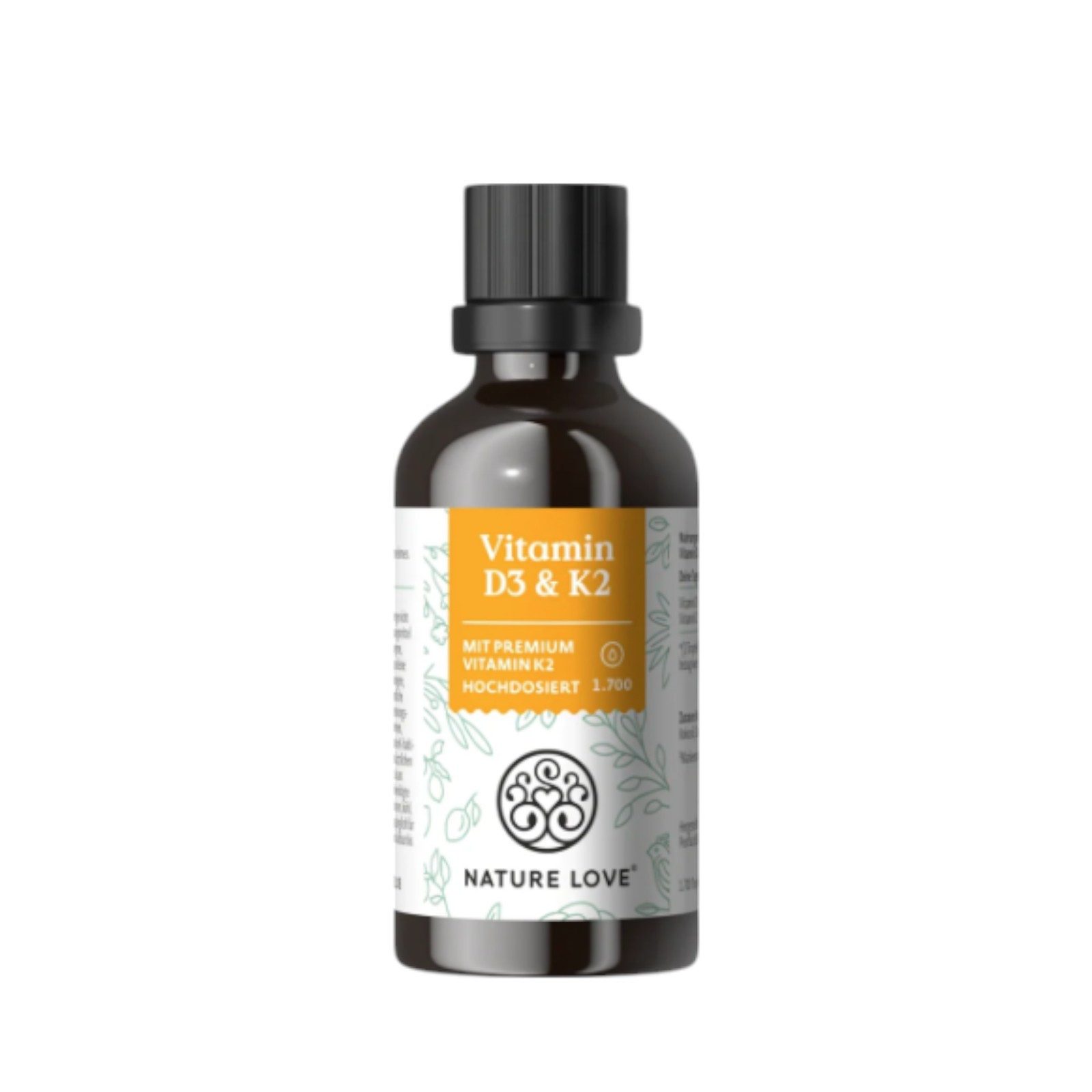 Nature Love Vitamin D3 & K2 Tropfen 50ml Tropfen
