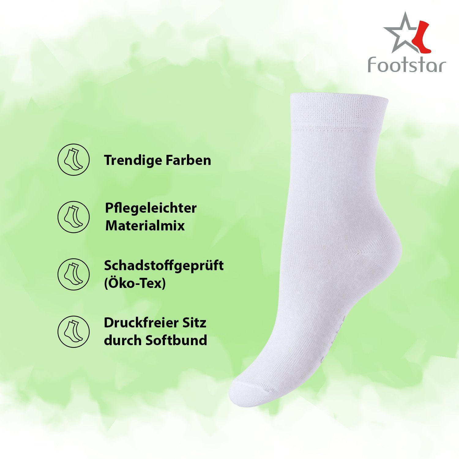 Footstar Basicsocken EVERYDAY! 10 Paar Kinder Socken für Jungen & Mädchen