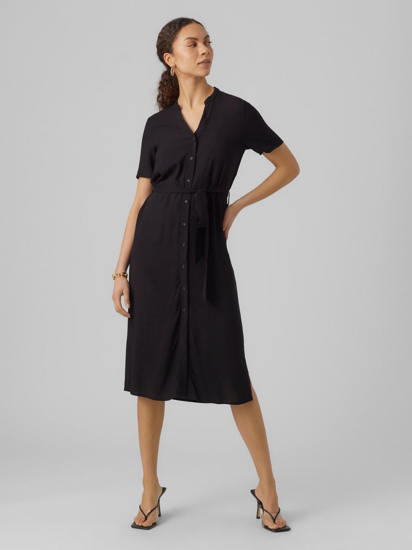 Vero Moda Shirtkleid Midi Blusen Kurzarm günstig online kaufen