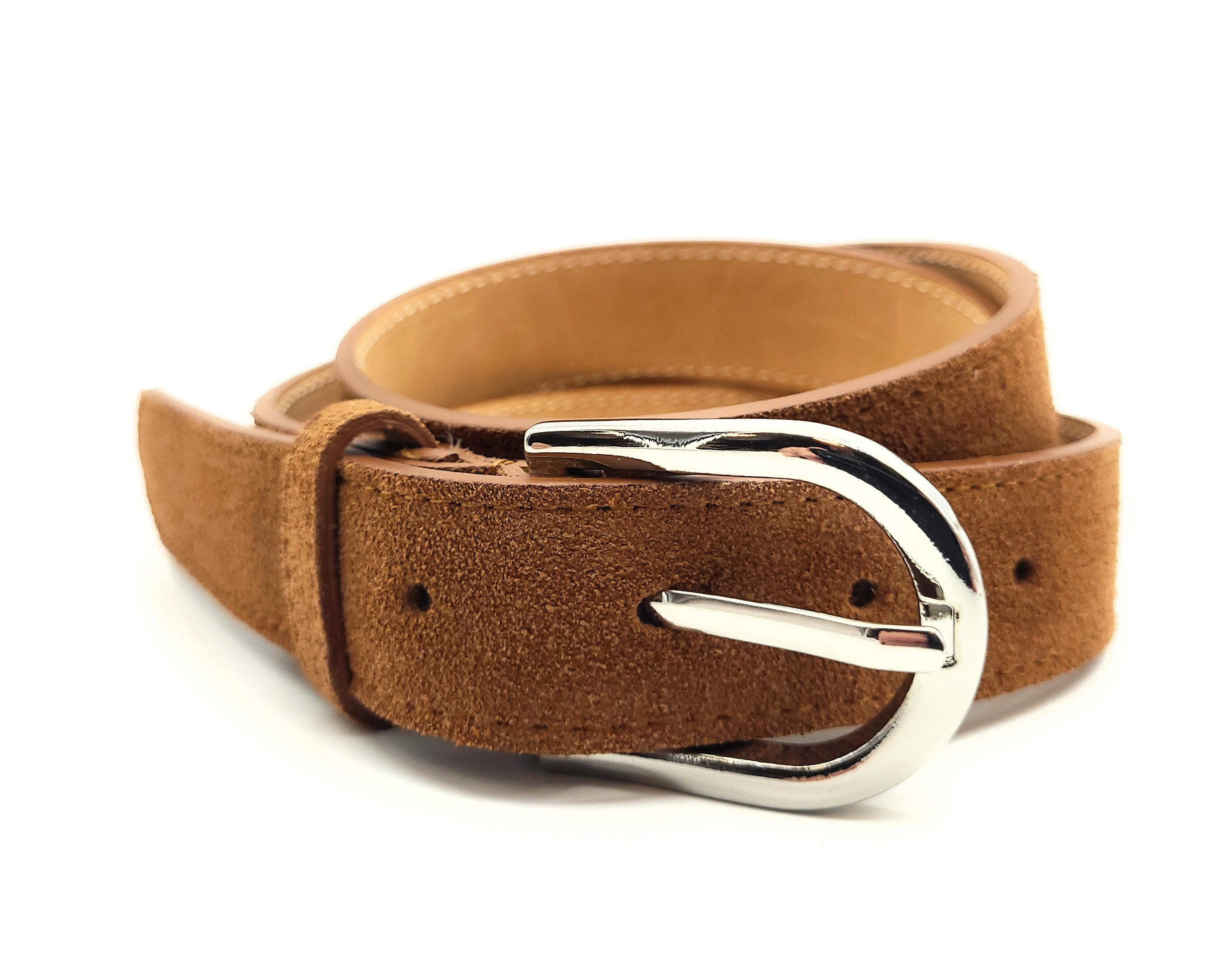 Lemasi Ledergürtel Wildleder Damen Gürtel, made in Italy, 3cm breit, kürzbar
