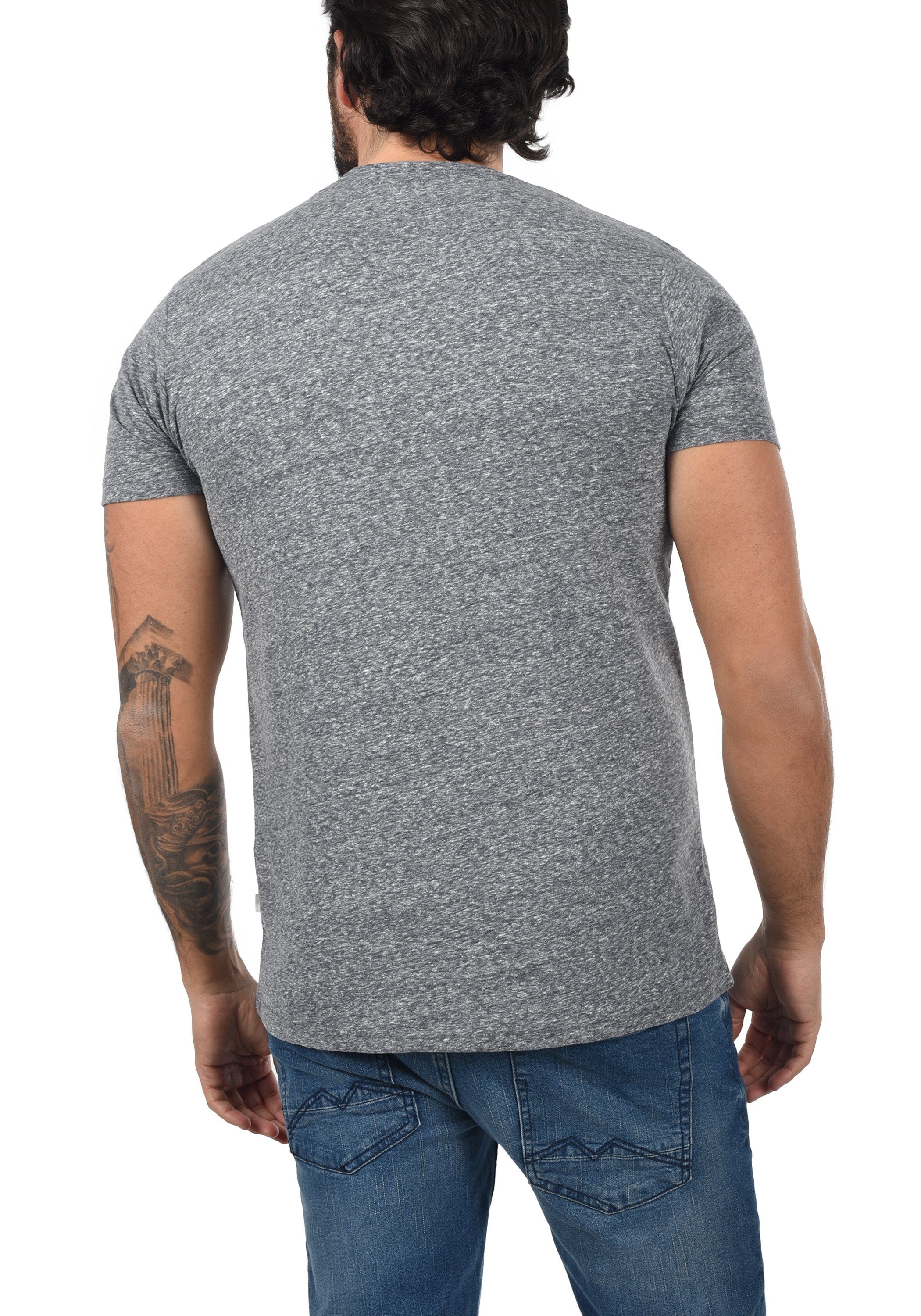 !Solid mit V-Shirt T-Shirt V-Ausschnitt Insignia Blue (8991) SDAlarus Melange