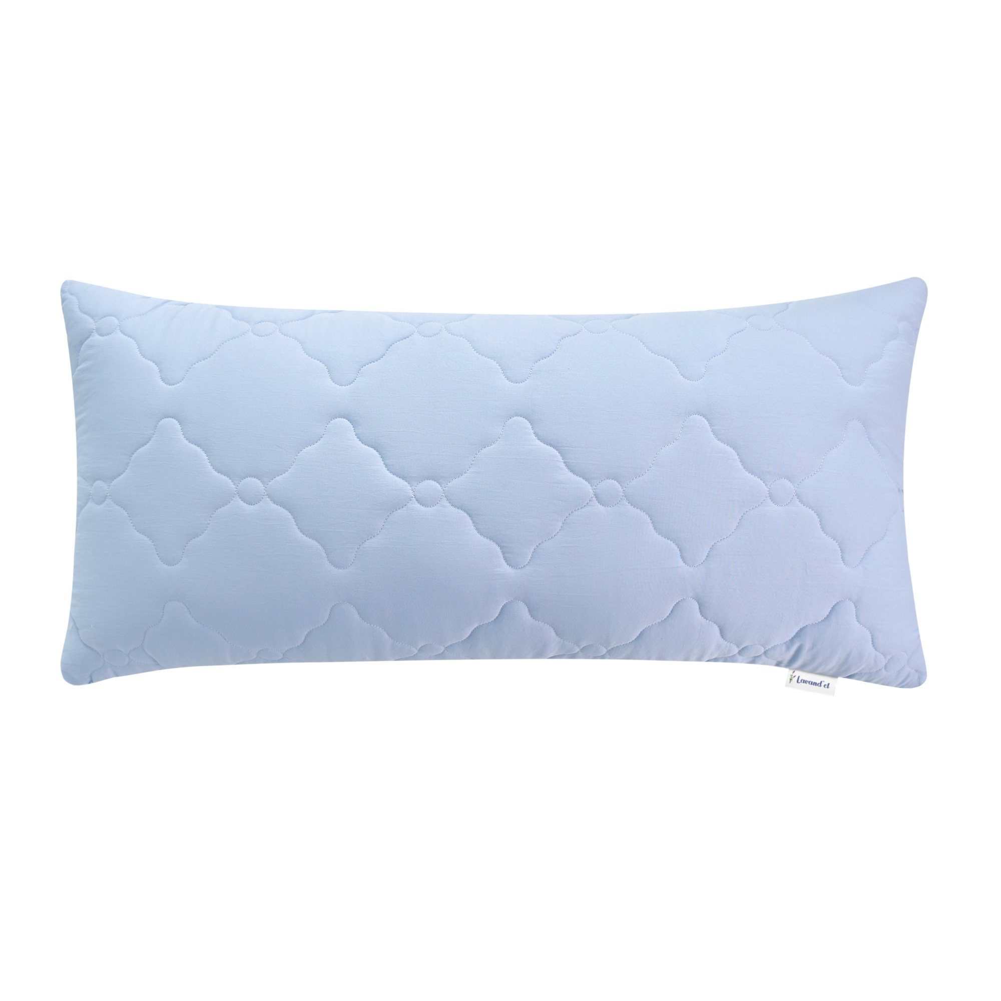 SEI Design Kopfkissen Lavendel 40x80, Bezug: Polyester, Seitenschläfer, Bauchschläfer, Rückenschläfer, Anti Stress Kissen inkl. Beutel mit Lavendel