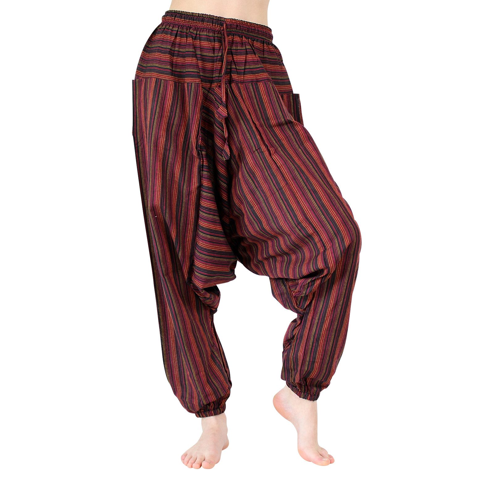 BUDDHA arts&more Haremshose Gestreifte Haremshose aus Nepal günstig online kaufen