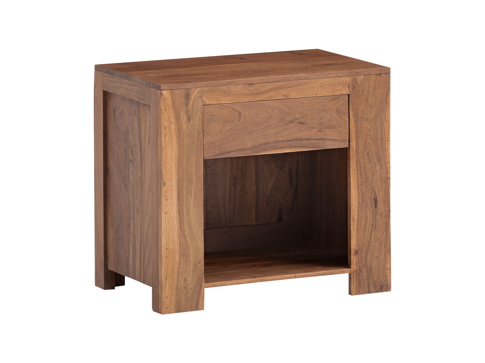 massivum Nachttisch Osbon Massivholz Nachtkommode (1-St)