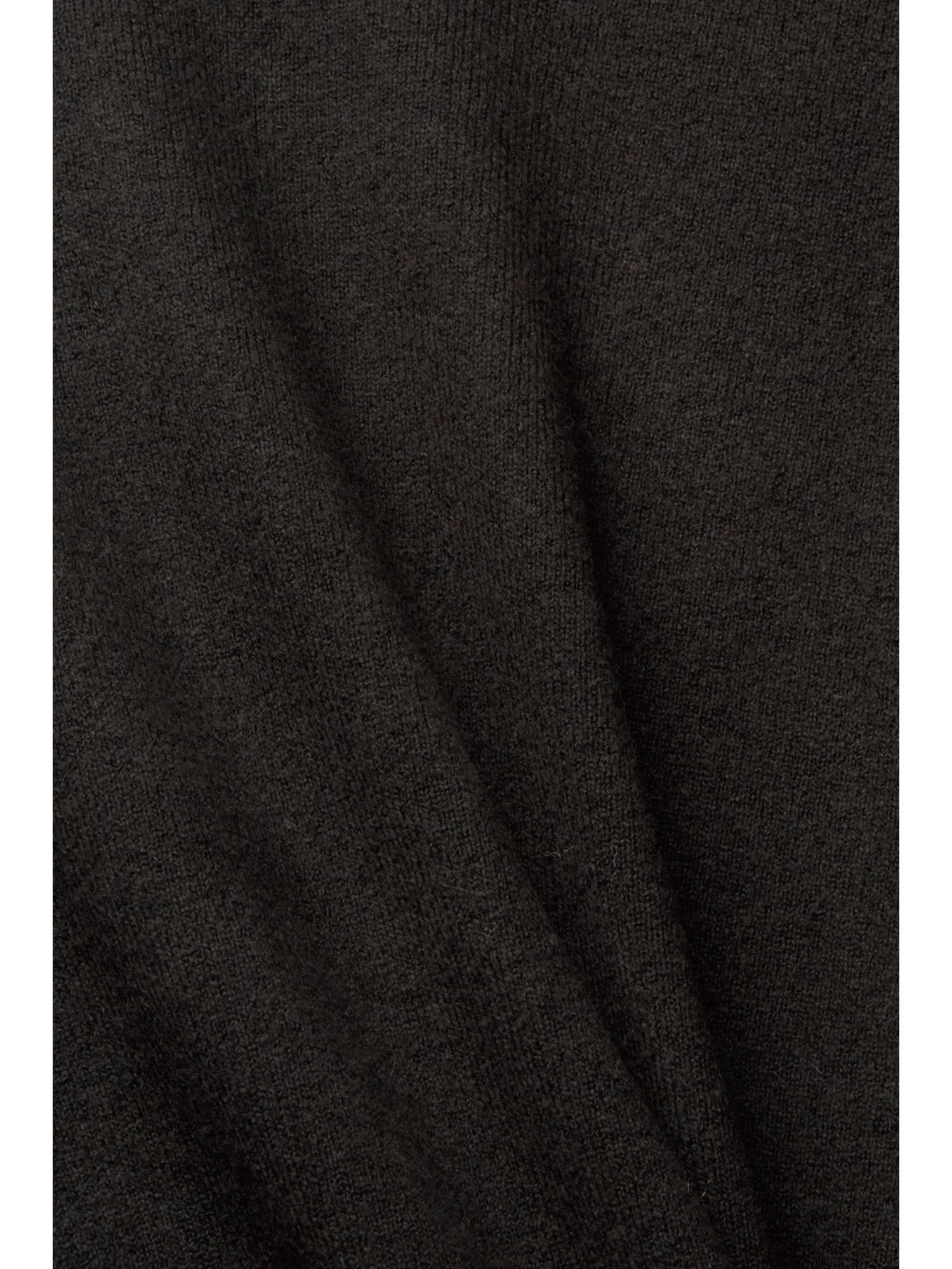 Esprit Strickjacke Mit Wolle: BLACK Cardigan (1-tlg) offener