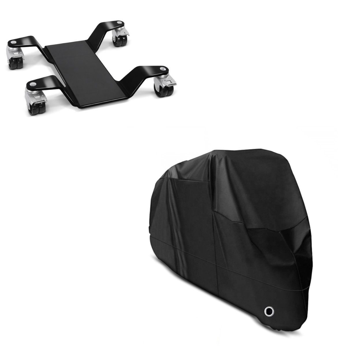 ConStands Motorradheber Set Rangierhilfe + Abdeckplane S21