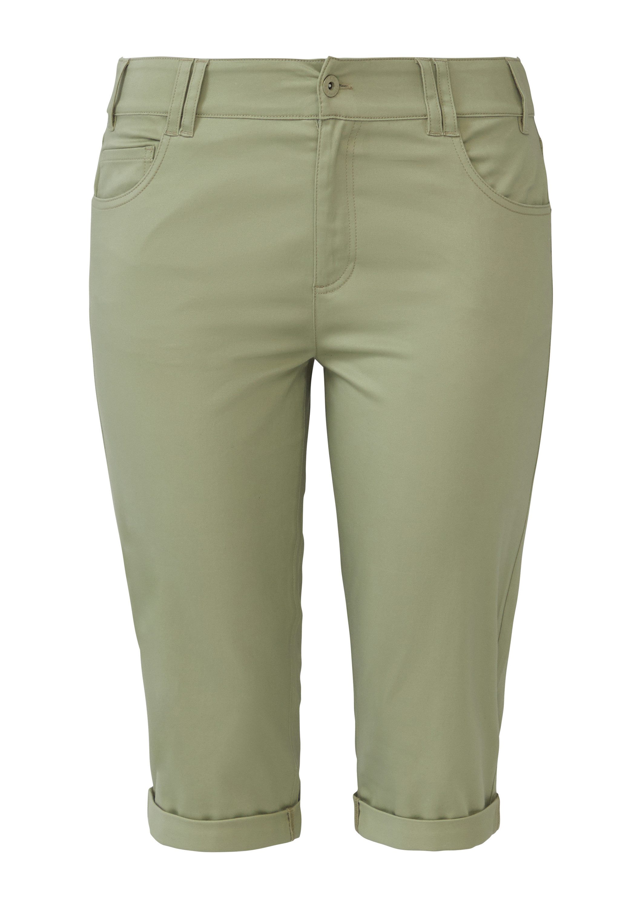 QS Caprihose Hose Capri-Hose aus Baumwoll-Elasthan-Mischung