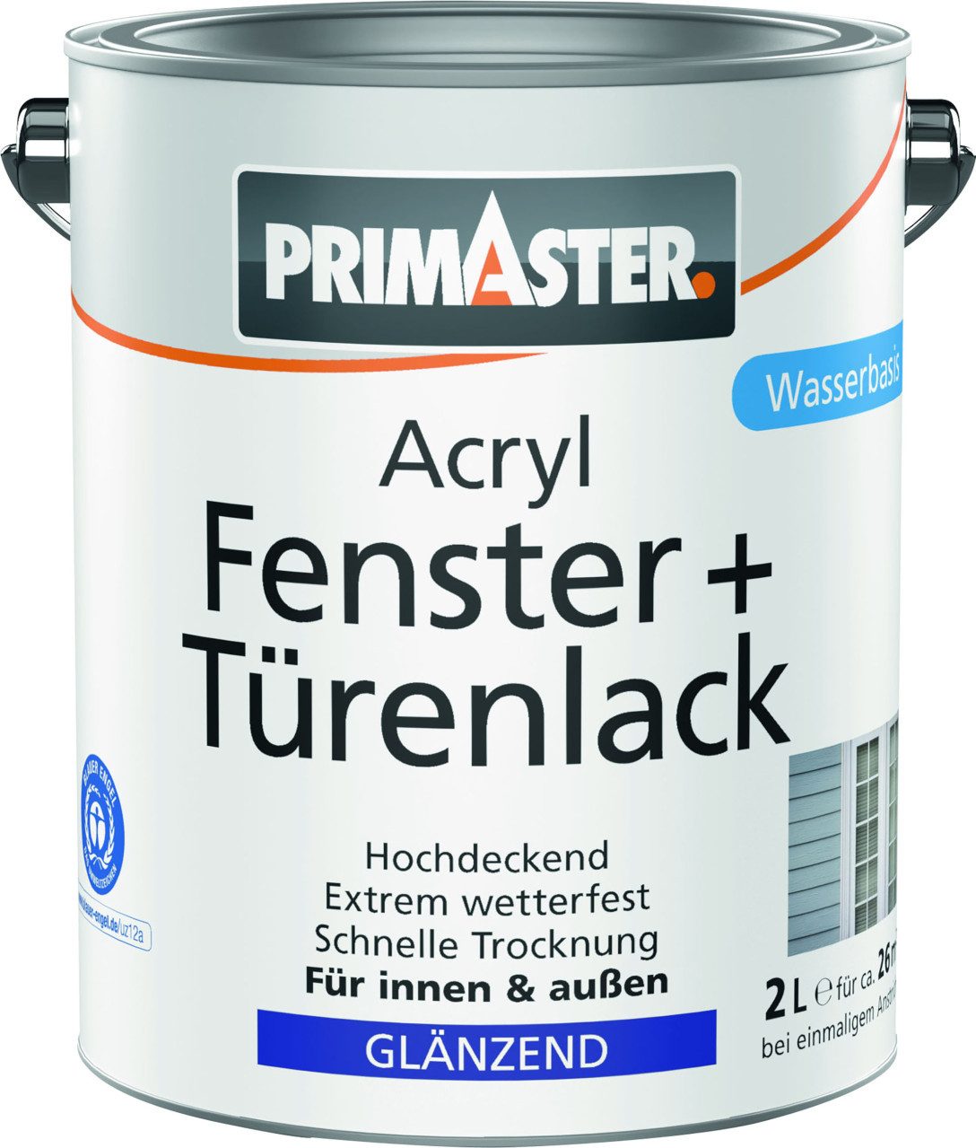 Primaster Acryl-Buntlack Primaster Acryl Fenster + Türenlack weiß glänzend