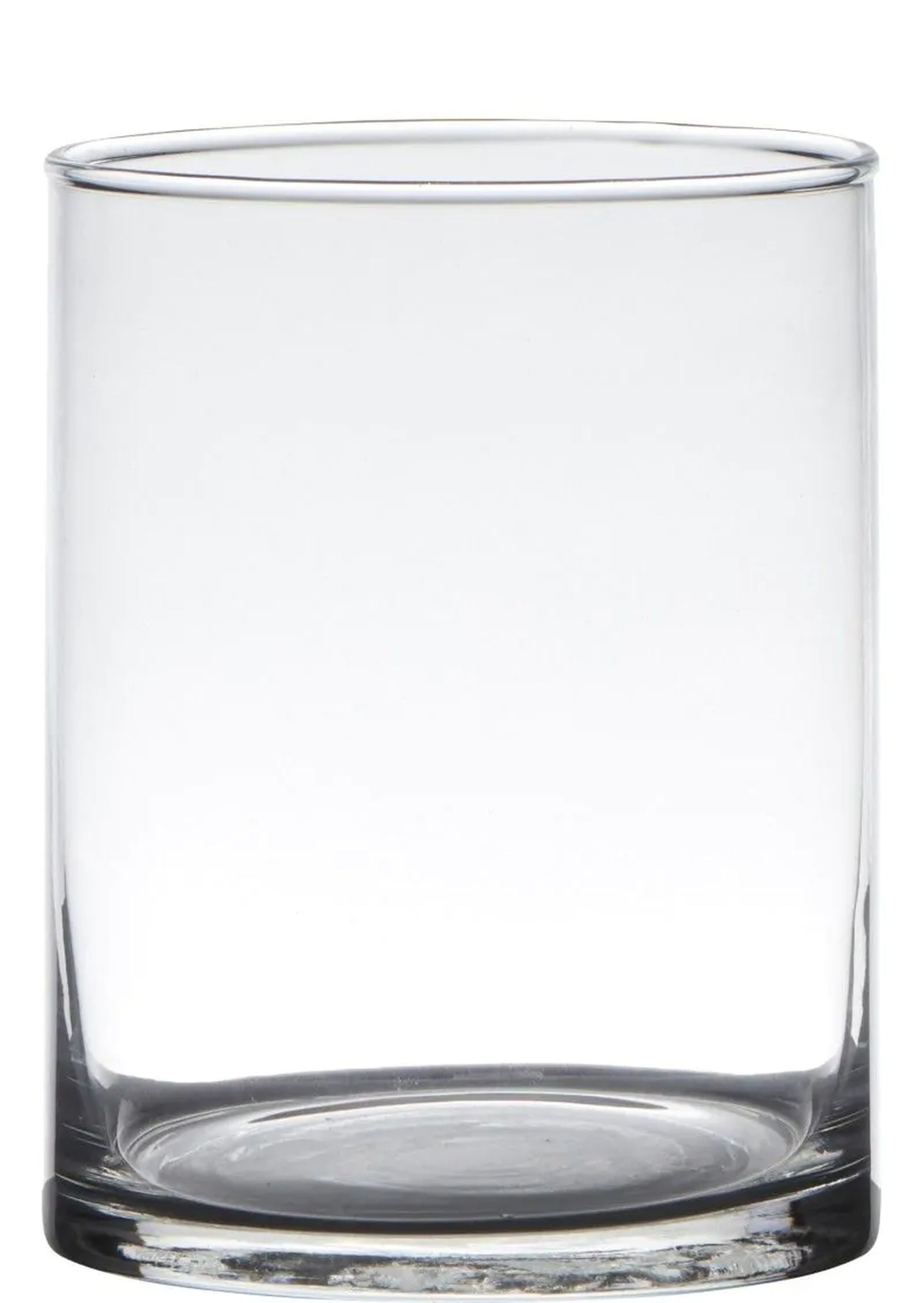 Hakbijl Glass Tischvase Transparente Zylinder Vase 12x12x15cm Glas Spülfest (1 St)