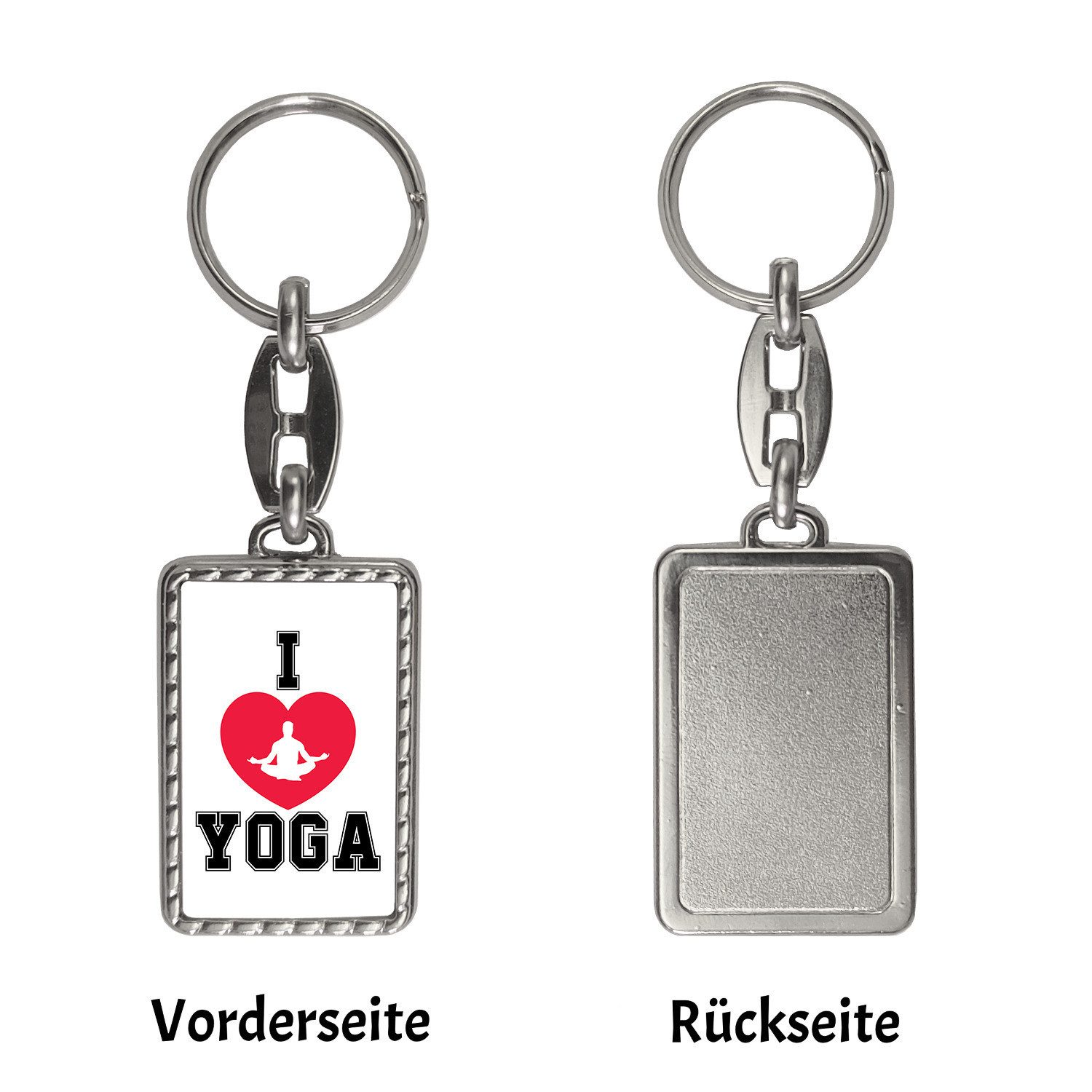 speecheese Schlüsselanhänger I love Yoga Schlüsselanhänger günstig online kaufen