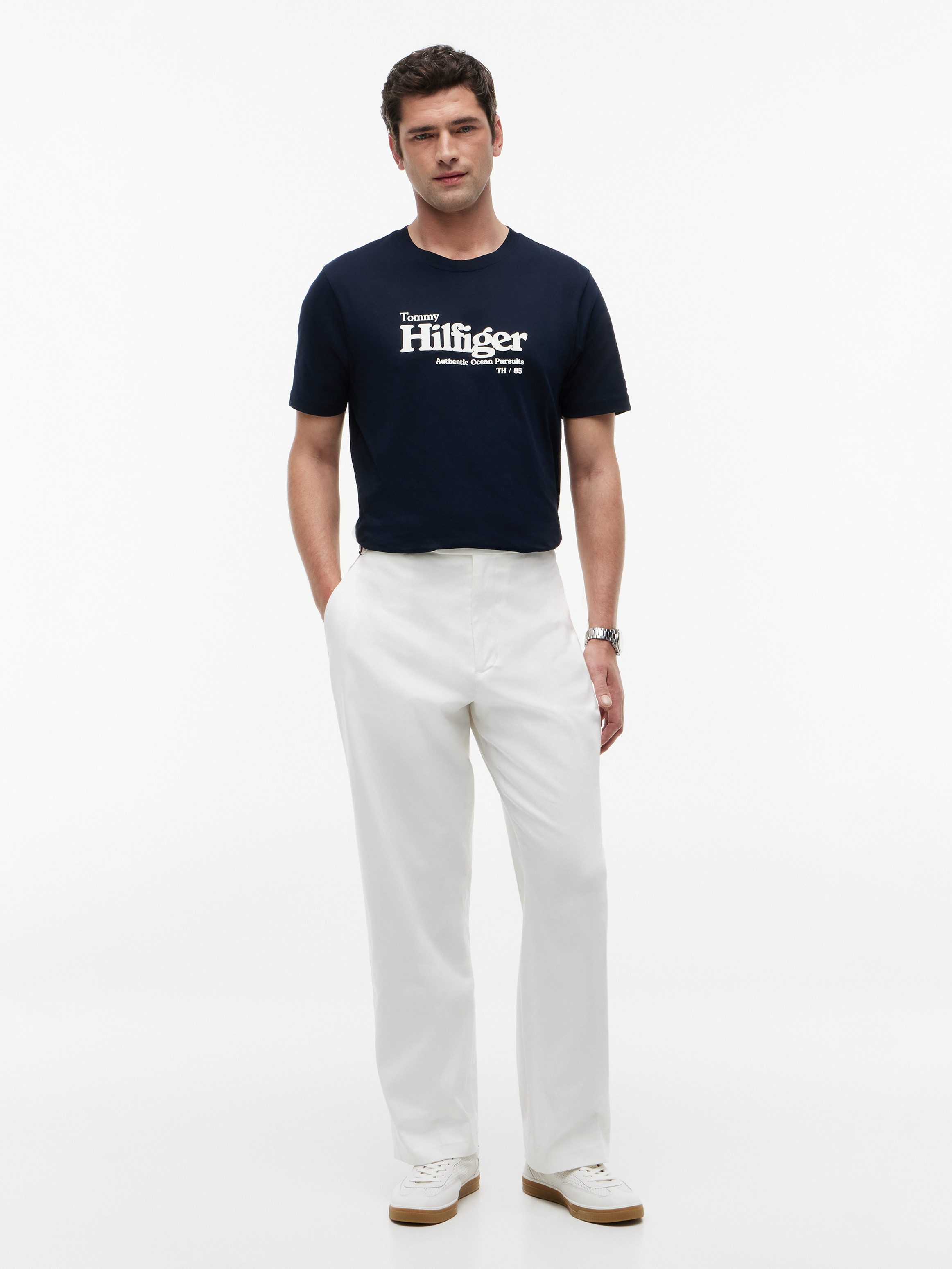 Tommy Hilfiger T-Shirt NAUTICAL CHEST GRAPHIC REGULAR – Bild 4 von 5
