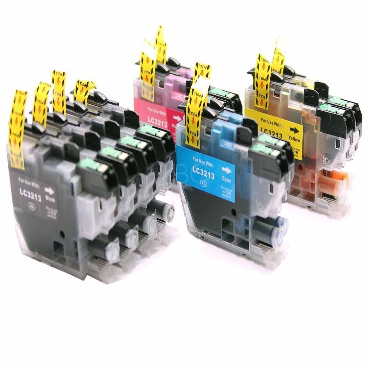 ABC Tintenpatrone (Kompatibles Set 10x Druckerpatrone für Brother LC-3213 LC-3211, 72DW DCP-J774DW MFC-J490DW MFC-J491DW MFC-J497DW MFC-J890DW MFC-J895DW)