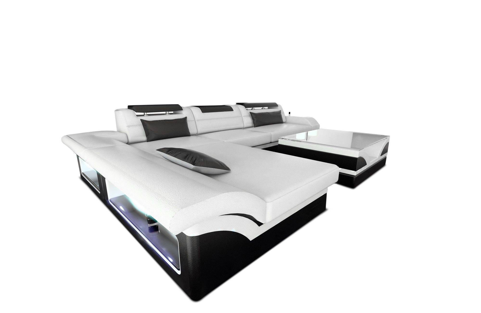 Sofa Dreams Ecksofa Couch Leder Sofa günstig online kaufen