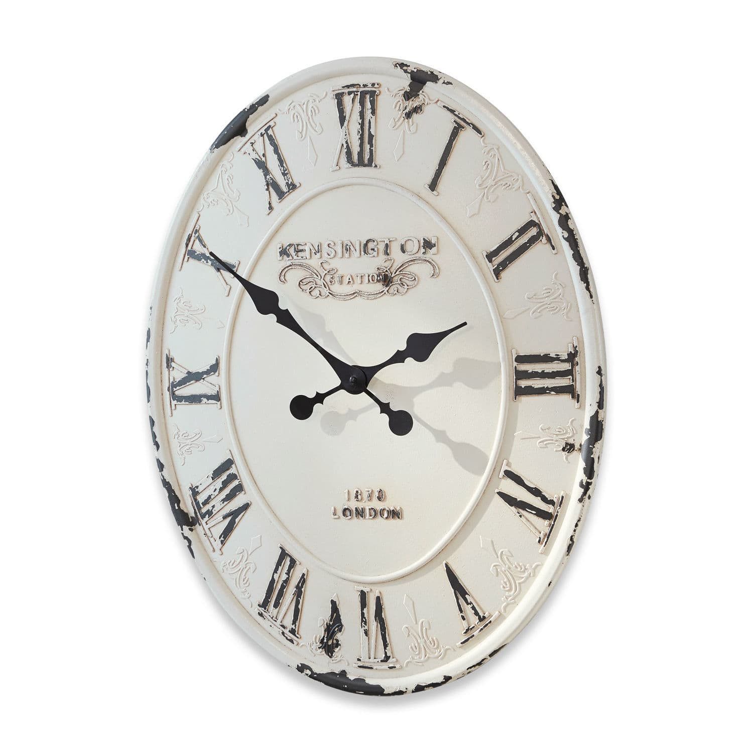Mirabeau Wanduhr Uhr Soulières antikweiß