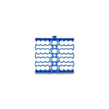Delock Kabelkanal 66325 - Kabel-Organizer mit 24 Kabeleinführungen blau