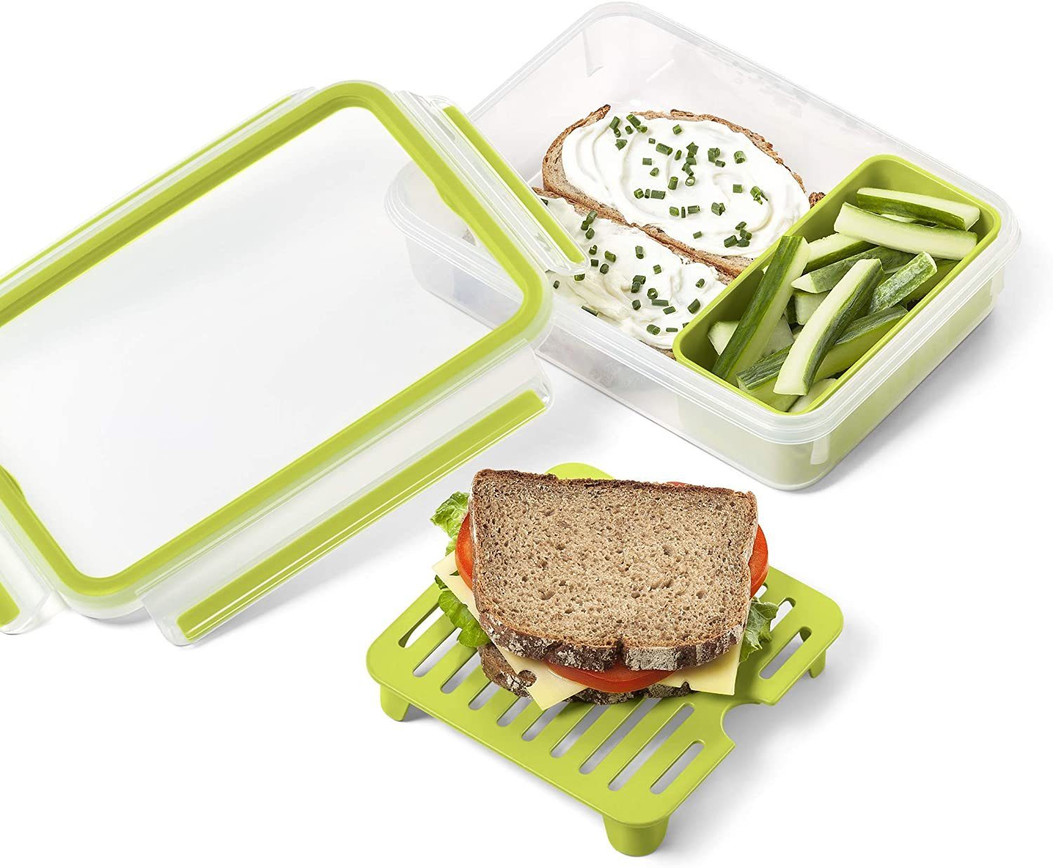 Frischhaltedose Emsa Clip&Go Brunchbox 1,2 L Frühstücksdose Vorratsdose Brotbox