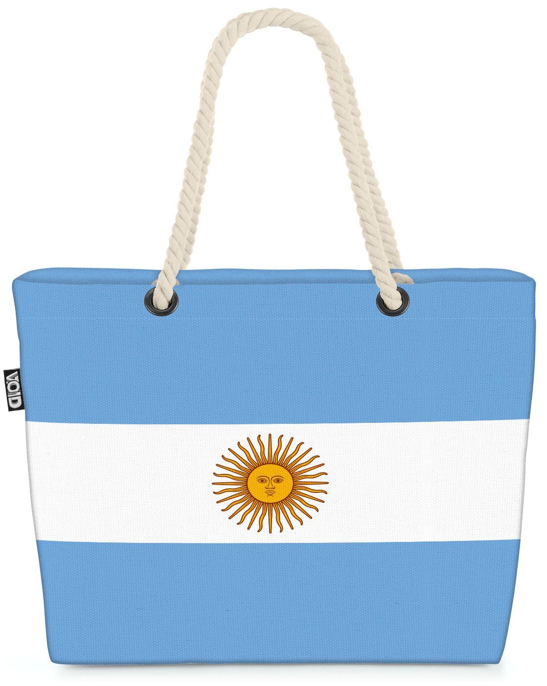 VOID Strandtasche (1-tlg), Argentinien Flagge Länderflagge Land | Strandtaschen