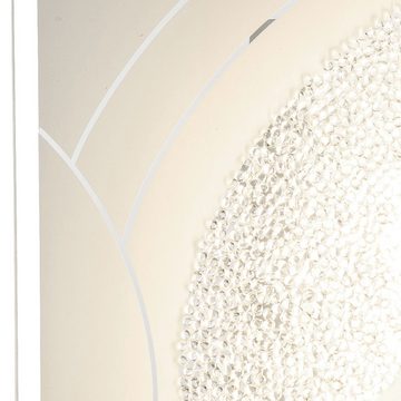 etc-shop LED Wandleuchte, LED-Leuchtmittel fest verbaut, Warmweiß, LED Design Wand Leuchte Glas satiniert Spot Strahler Wohn Zimmer Lampe